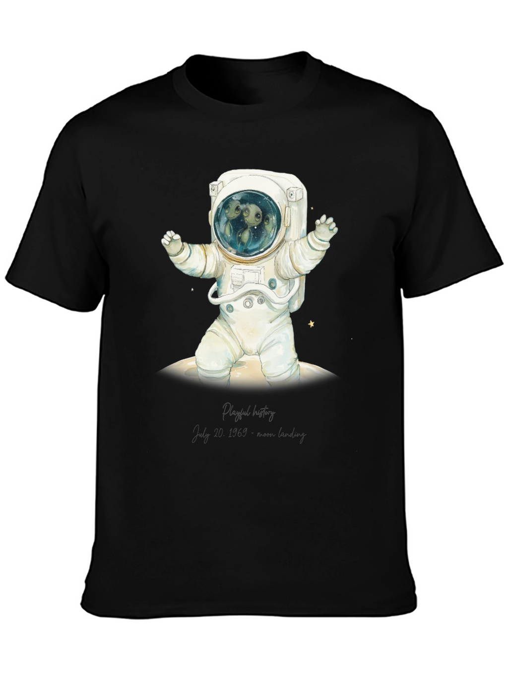 Astronaut Graphic Tee - Space Alien Crew