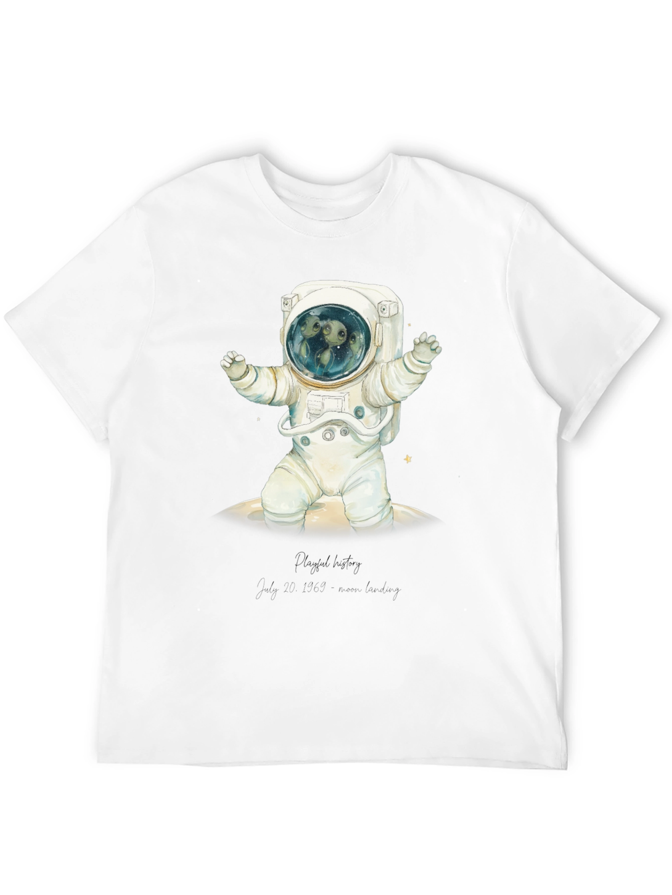 Astronaut Graphic Tee - Space Alien Crew