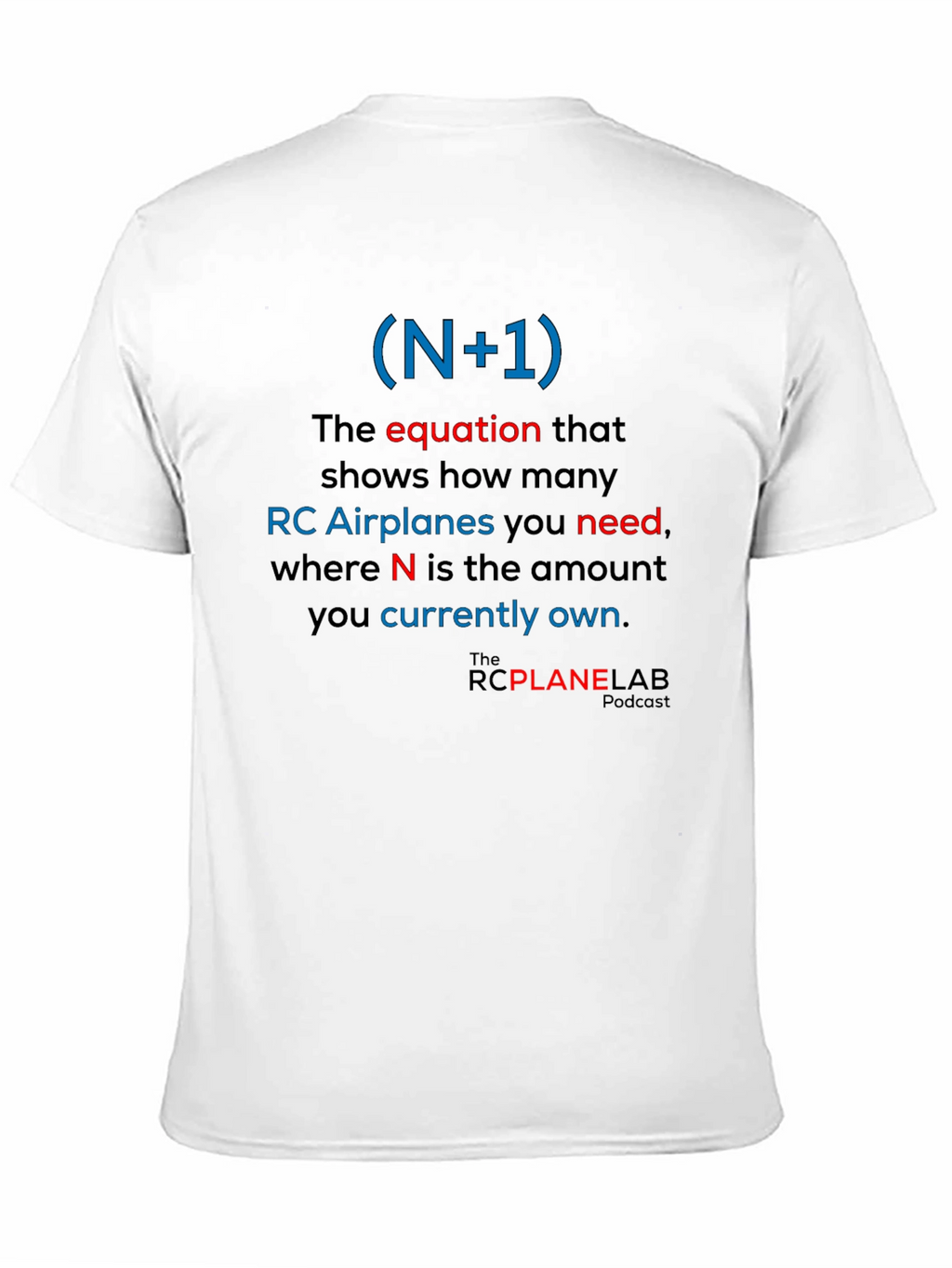 RC Plane Enthusiast T-Shirt: (N+1) Equation