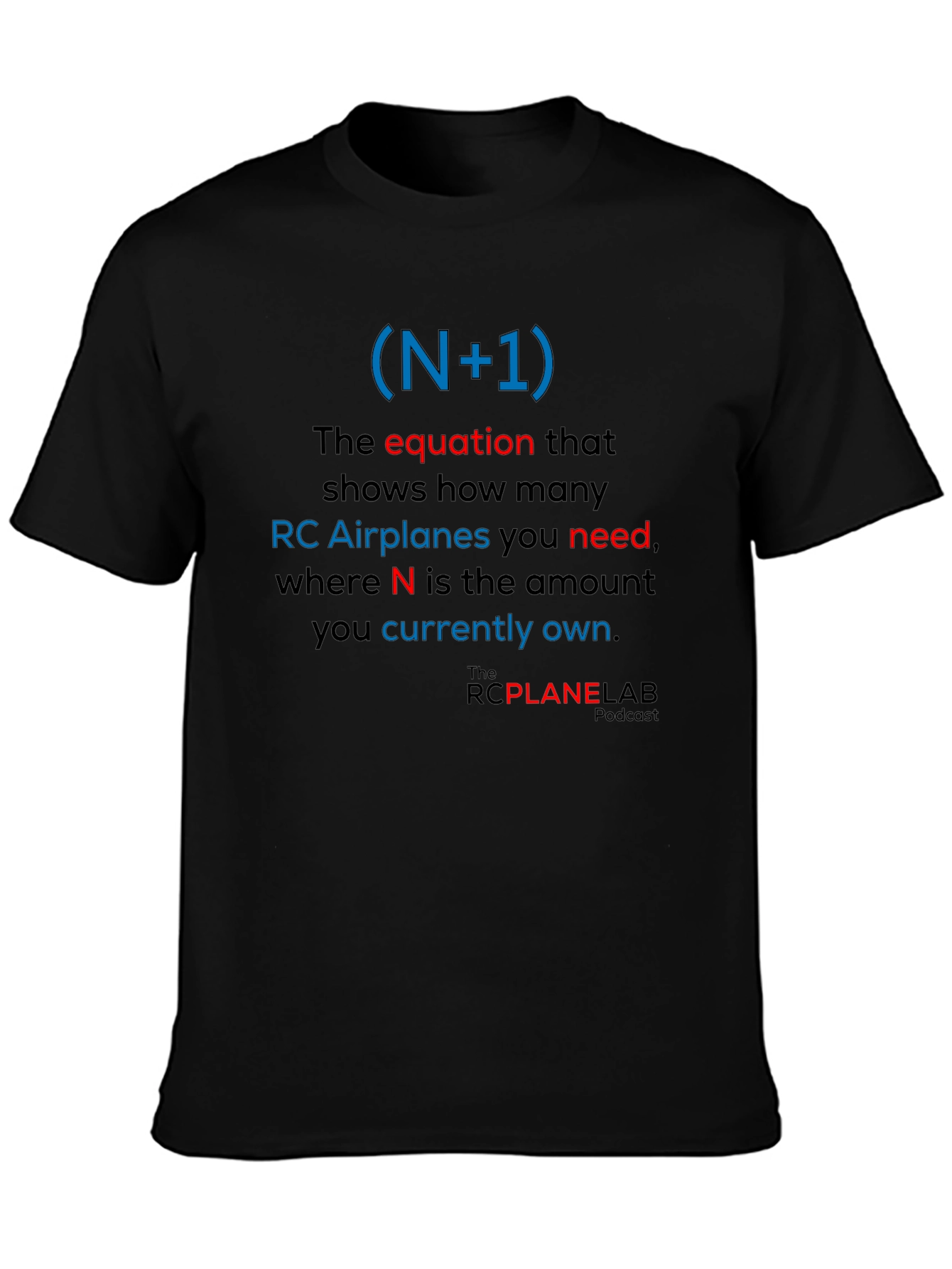 RC Plane Enthusiast T-Shirt: (N+1) Equation