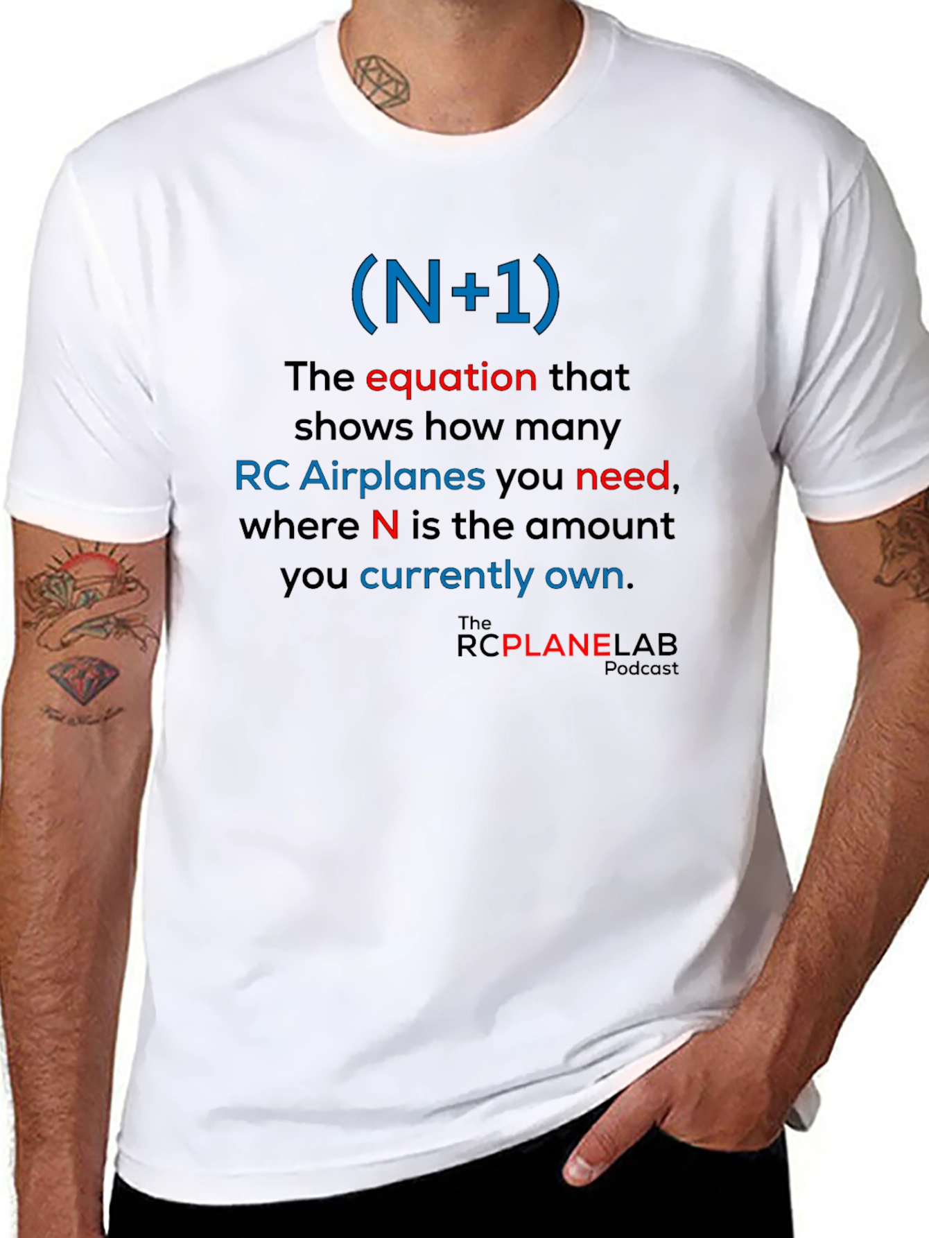 RC Plane Enthusiast T-Shirt: (N+1) Equation