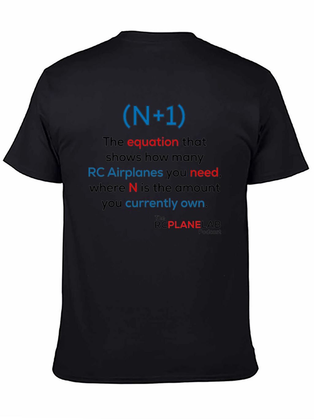 RC Plane Enthusiast T-Shirt: (N+1) Equation