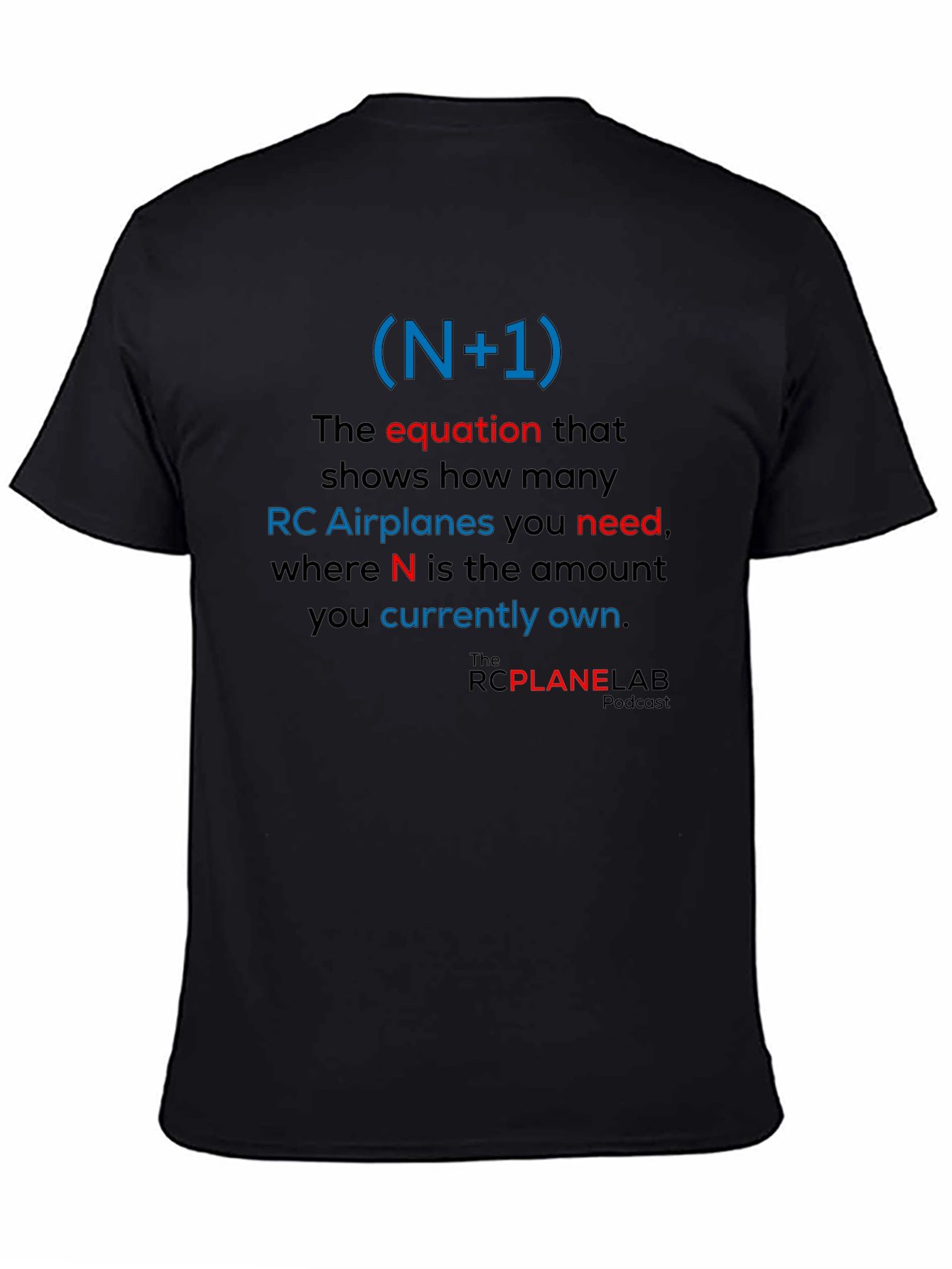 RC Plane Enthusiast T-Shirt: (N+1) Equation