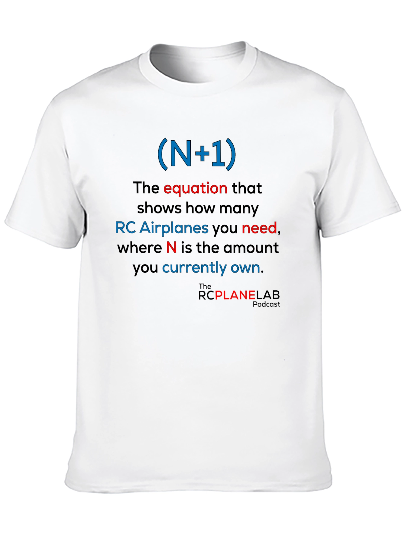 RC Plane Enthusiast T-Shirt: (N+1) Equation