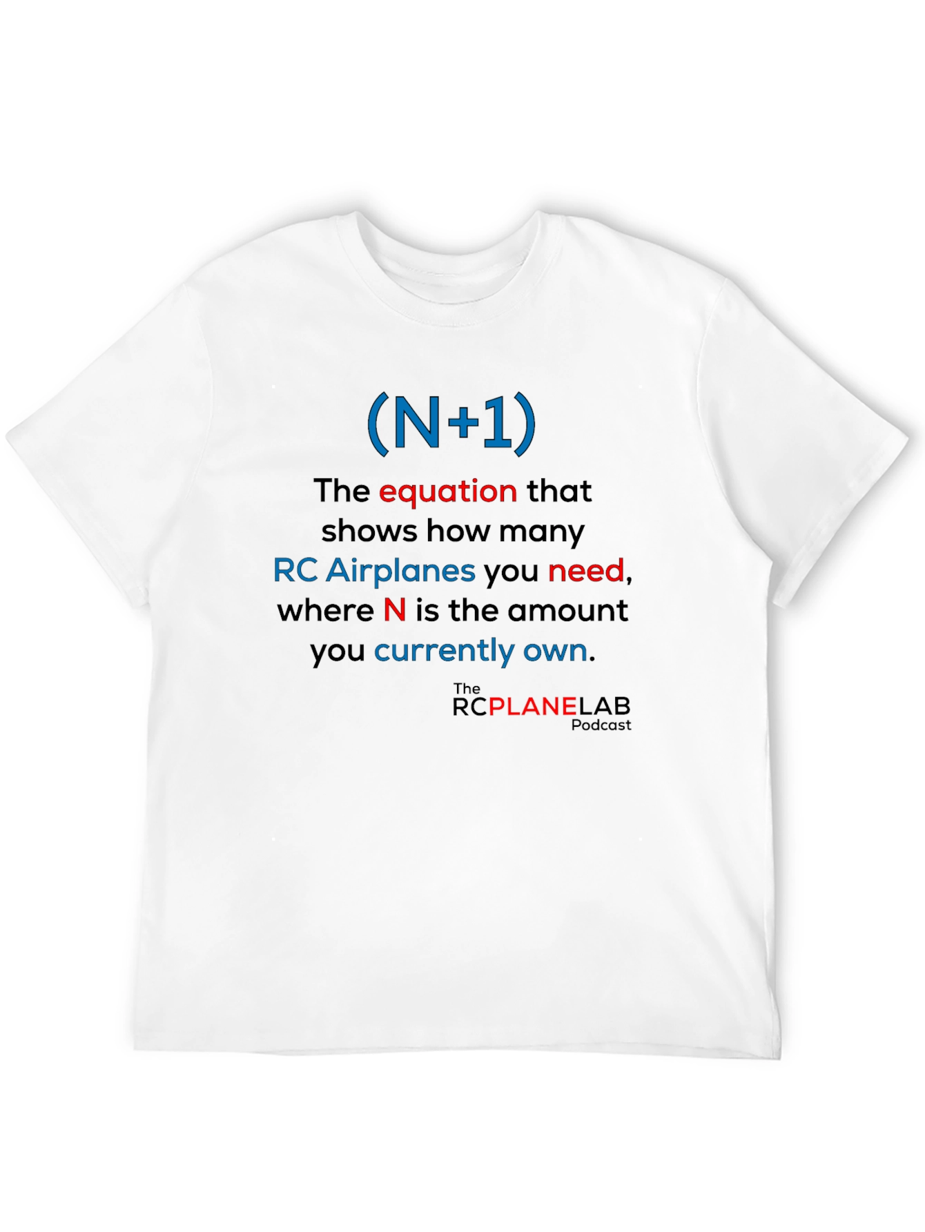 RC Plane Enthusiast T-Shirt: (N+1) Equation