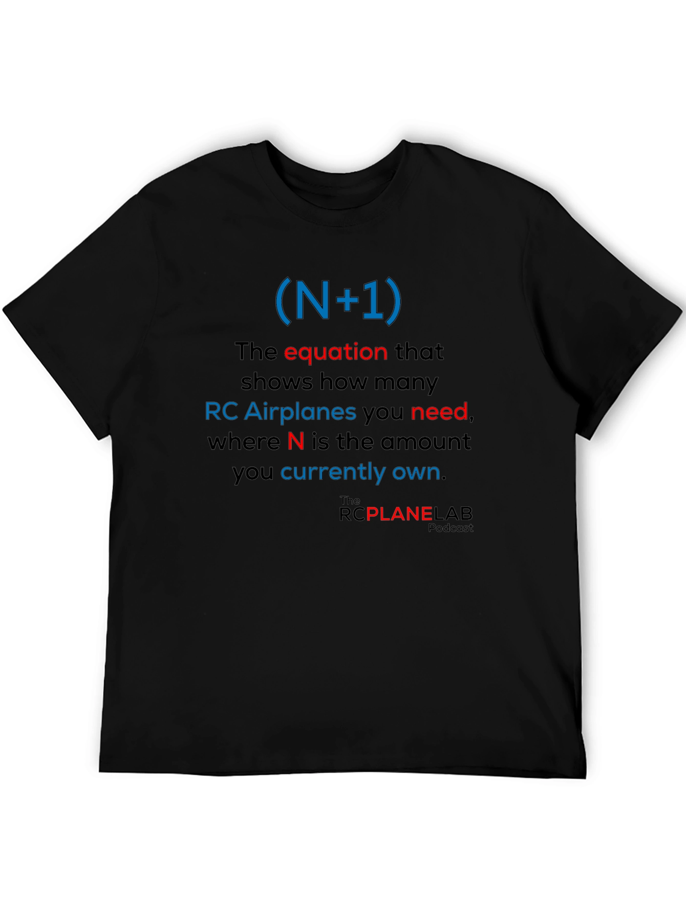 RC Plane Enthusiast T-Shirt: (N+1) Equation