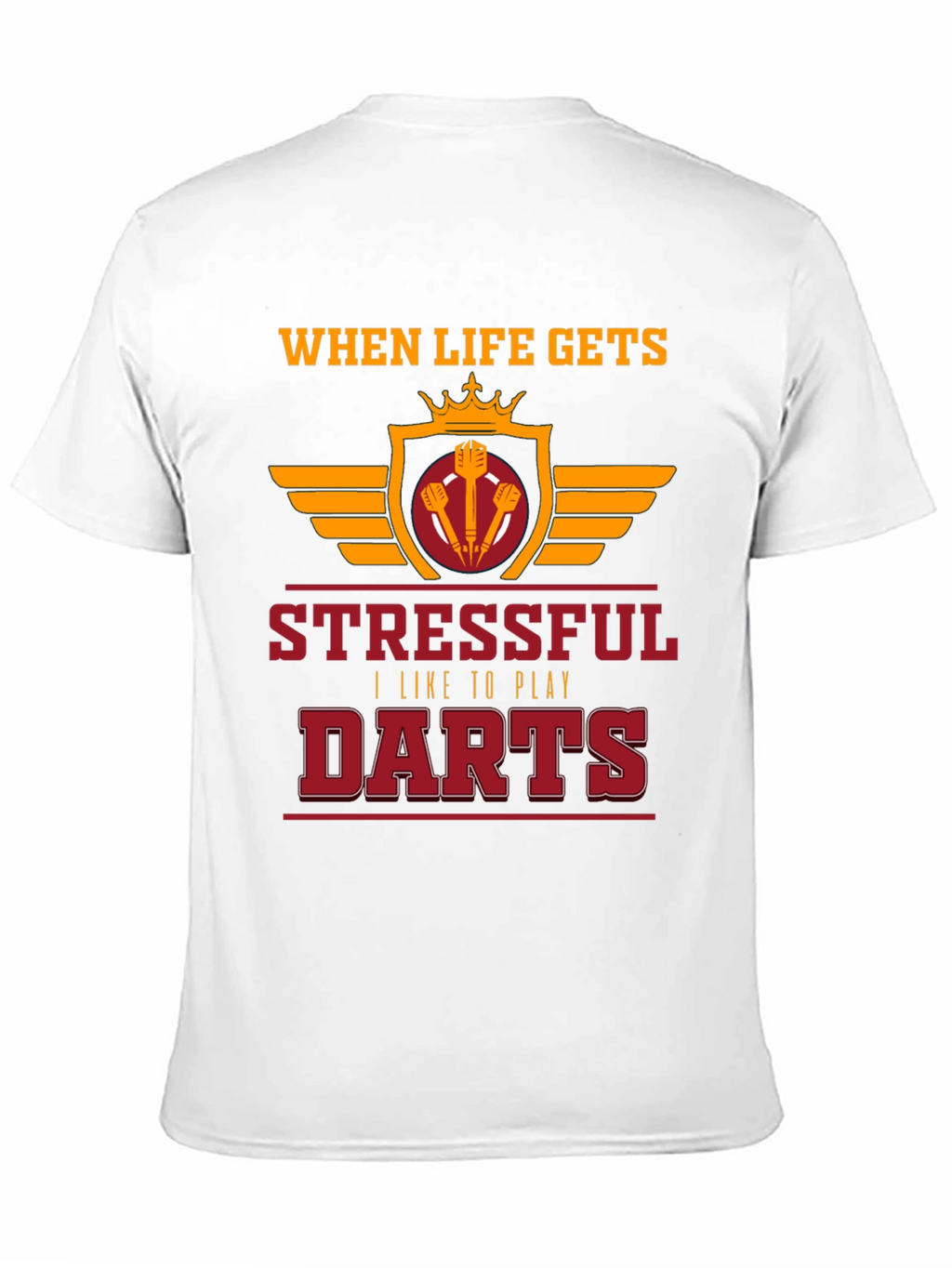 Stressful Darts Black T-Shirt