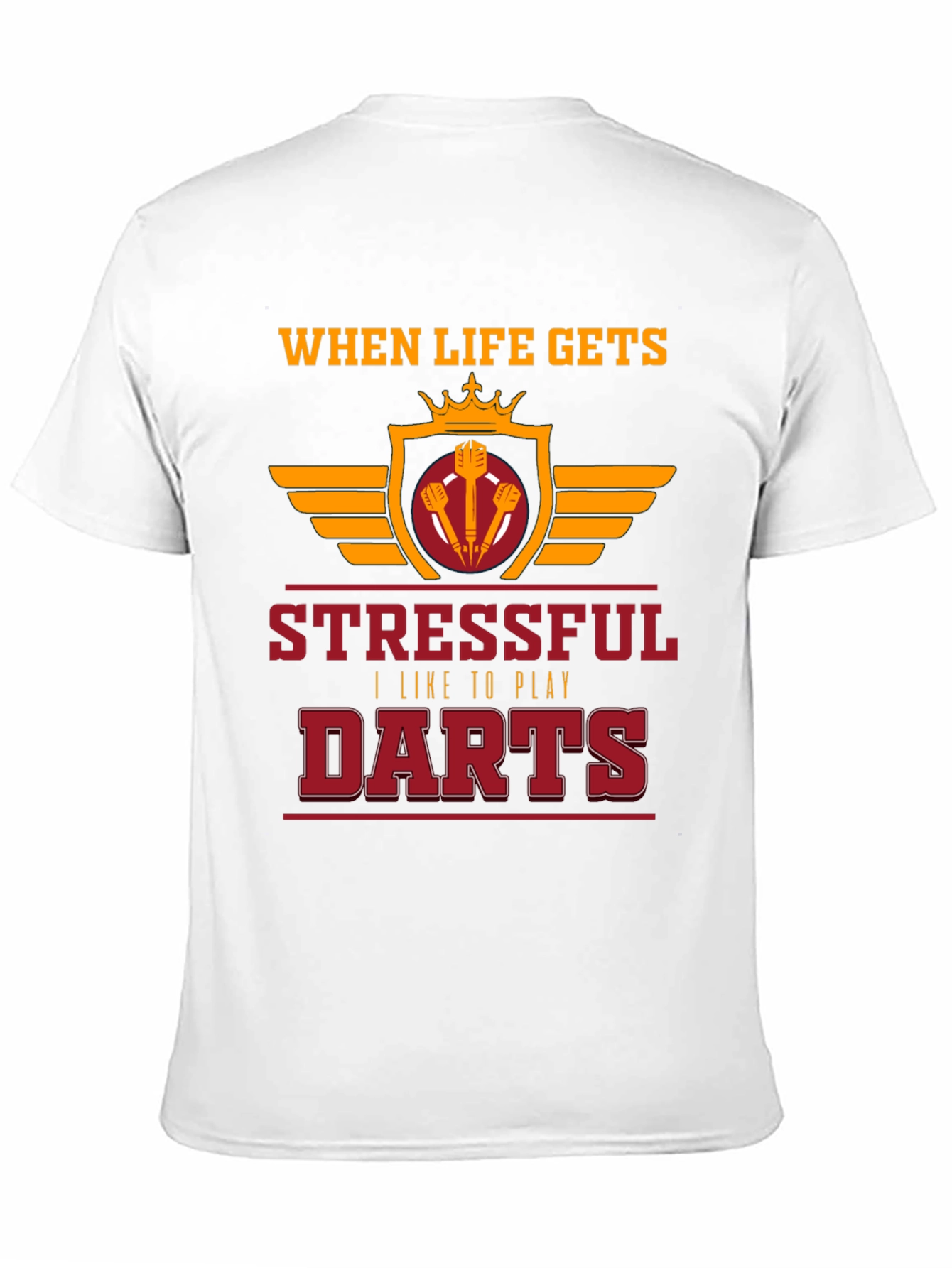 Stressful Darts Black T-Shirt