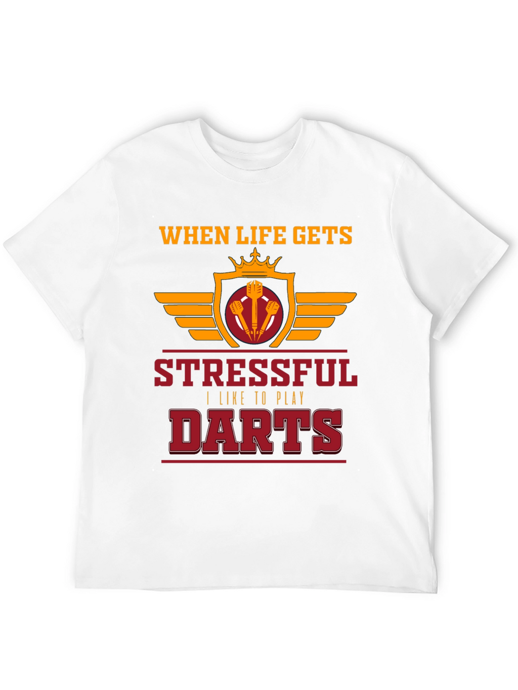 Stressful Darts Black T-Shirt