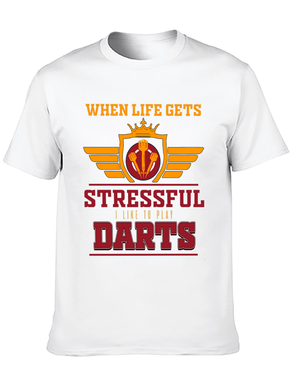Stressful Darts Black T-Shirt