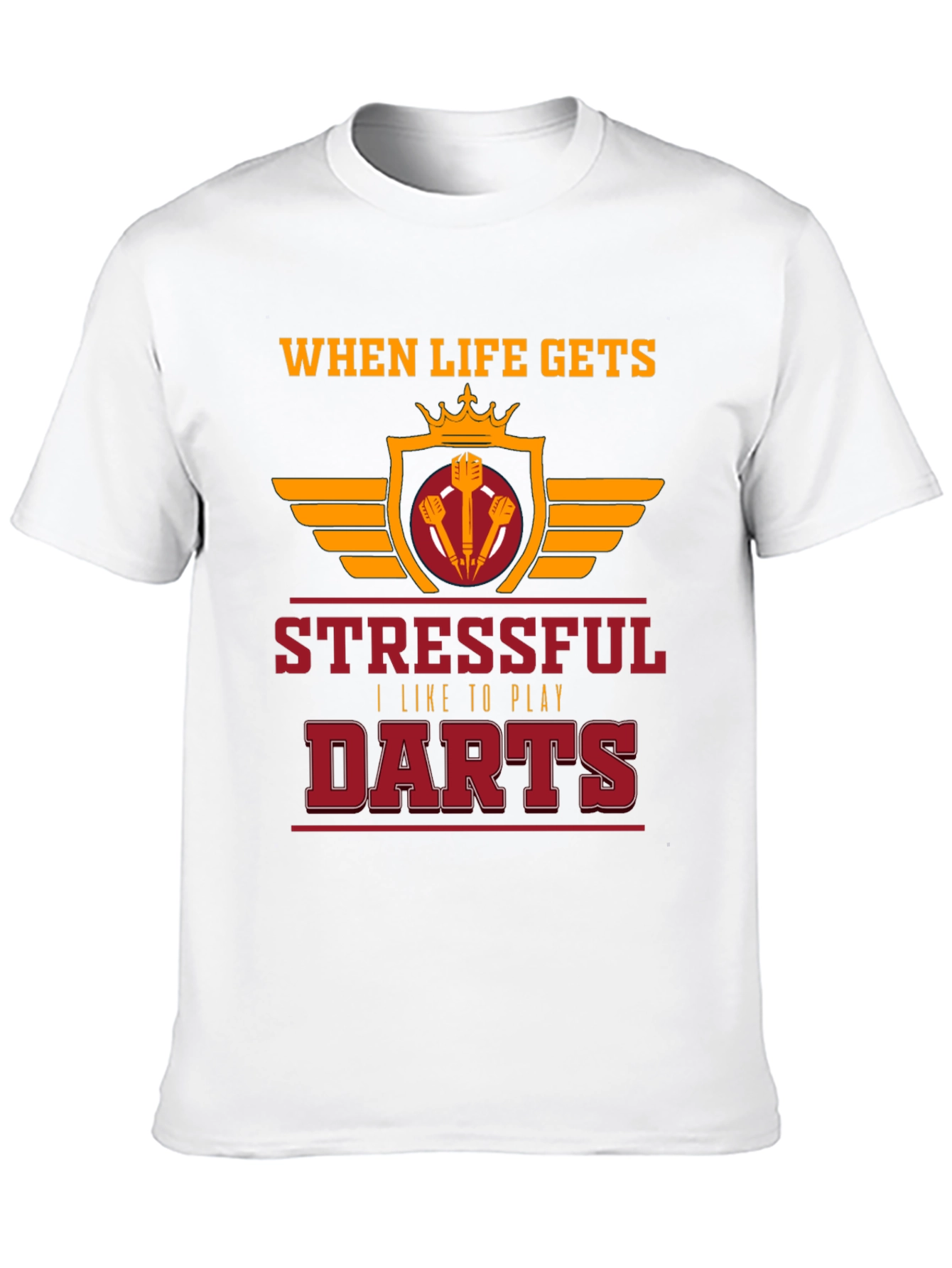 Stressful Darts Black T-Shirt
