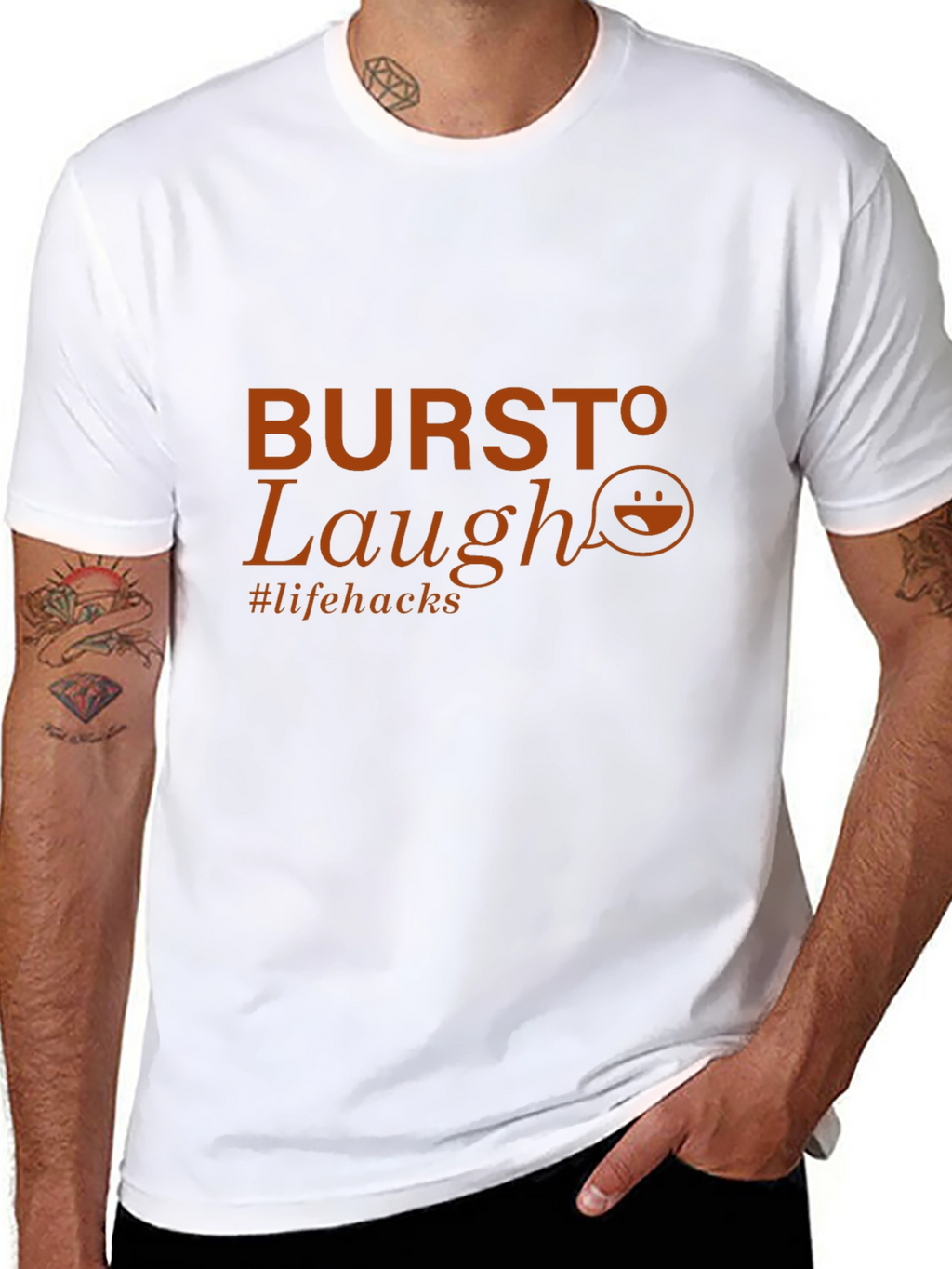 Burst To Laugh T-Shirt - Life Hacks Tee