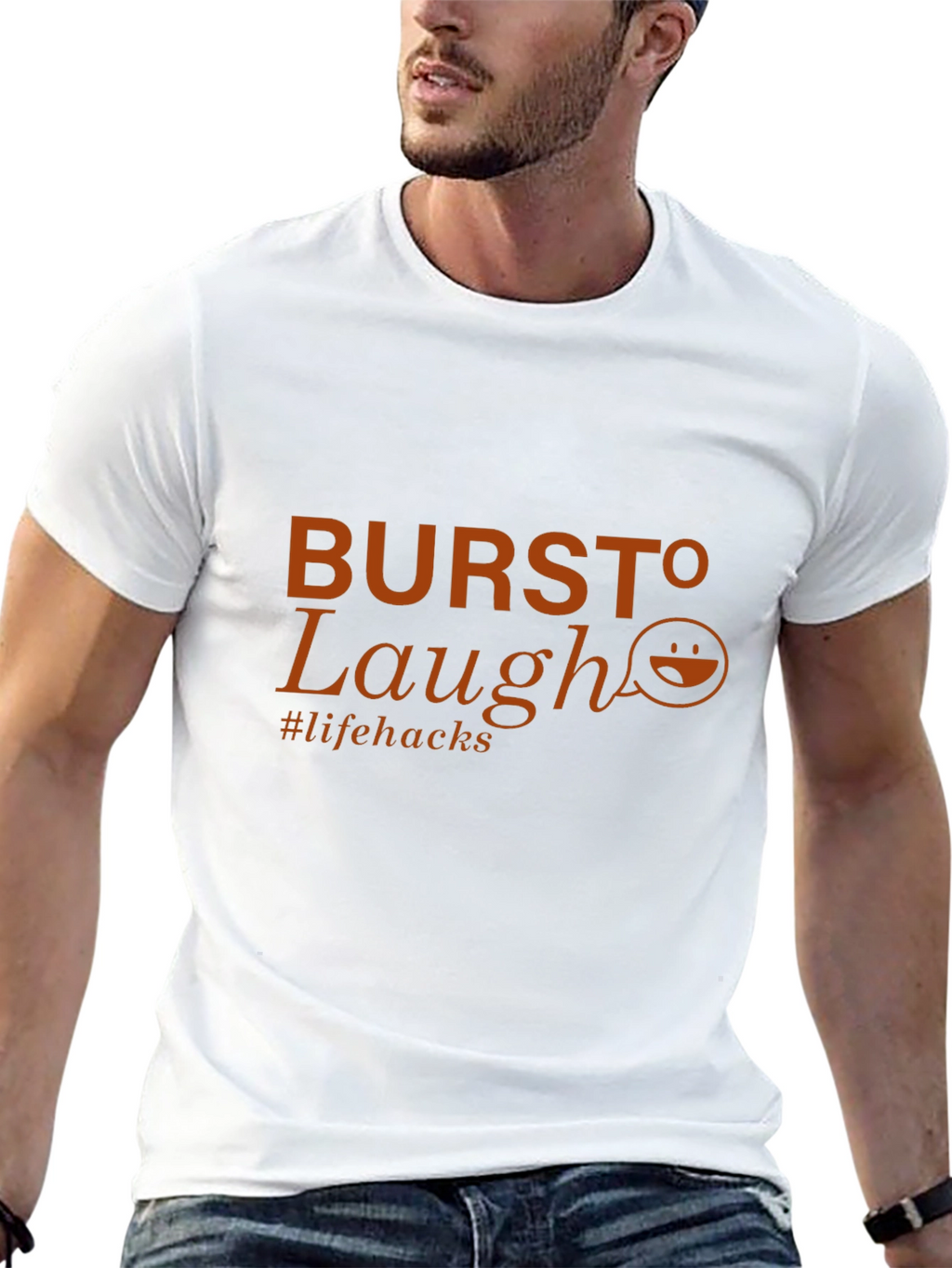 Burst To Laugh T-Shirt - Life Hacks Tee