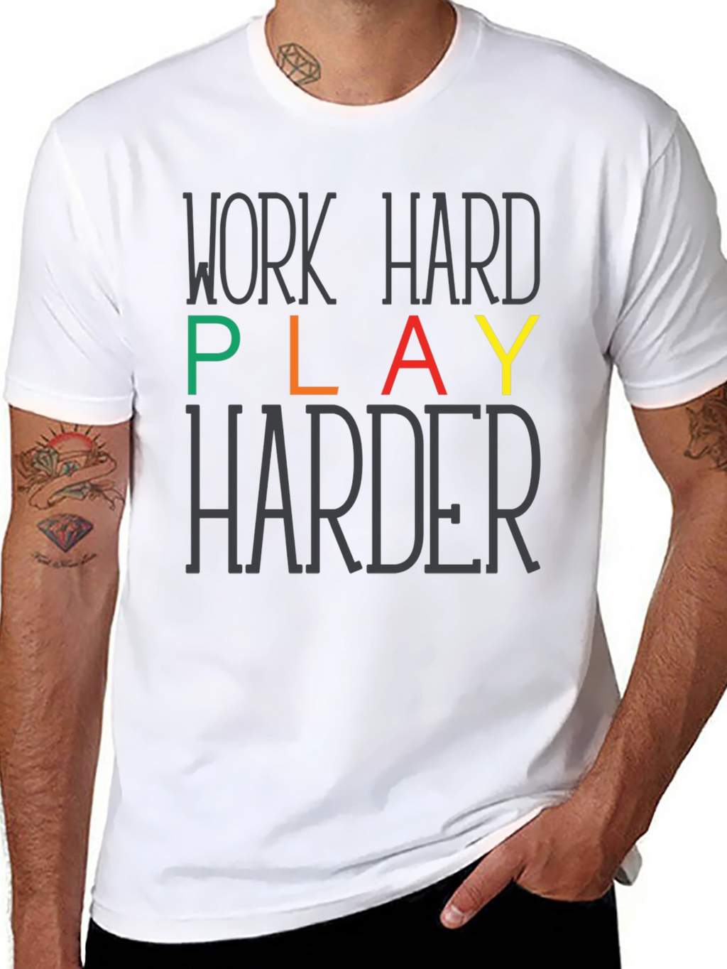 Work Hard Play Harder Graphic Tee