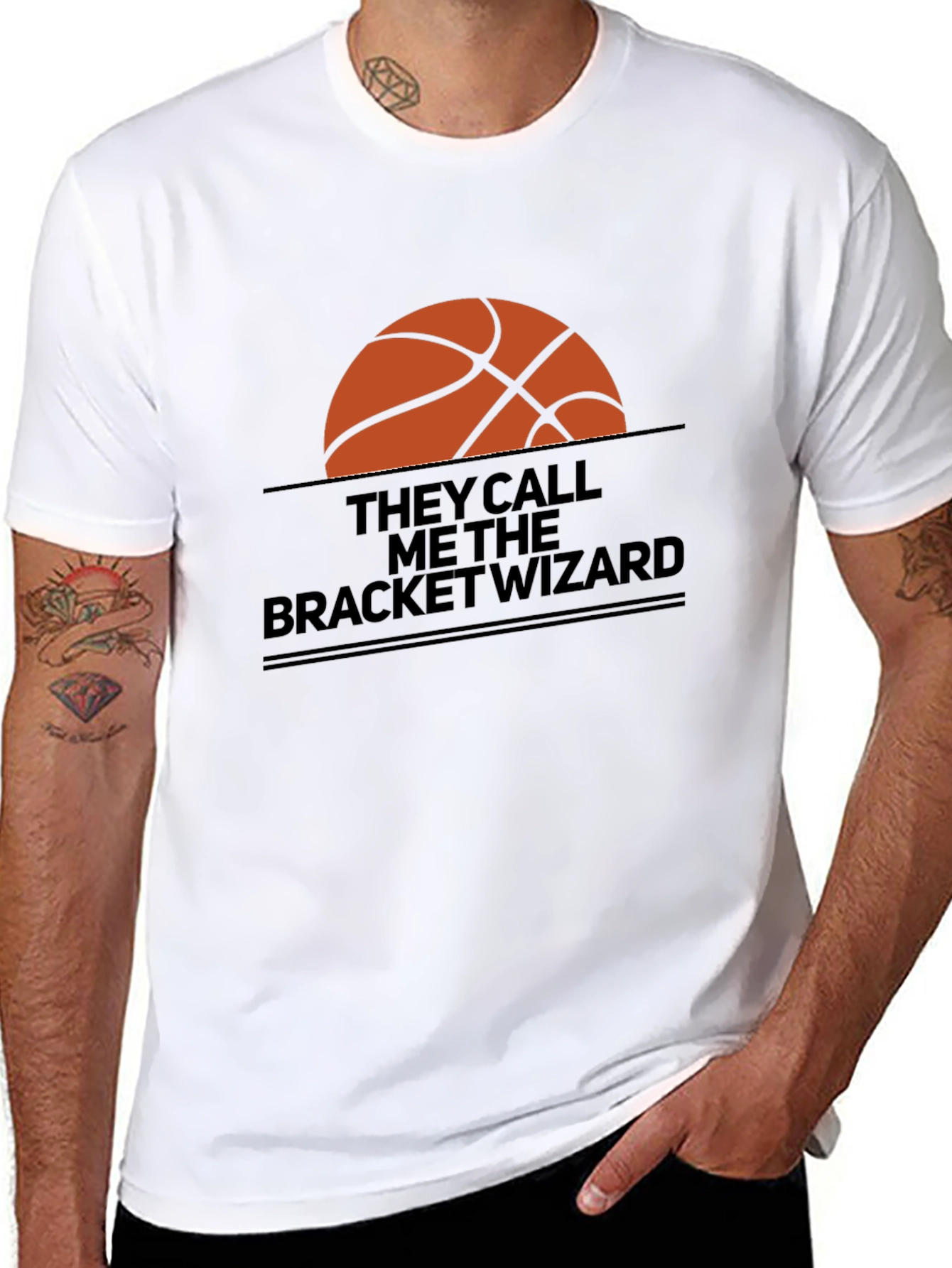 Bracket Wizard Basketball T-Shirt