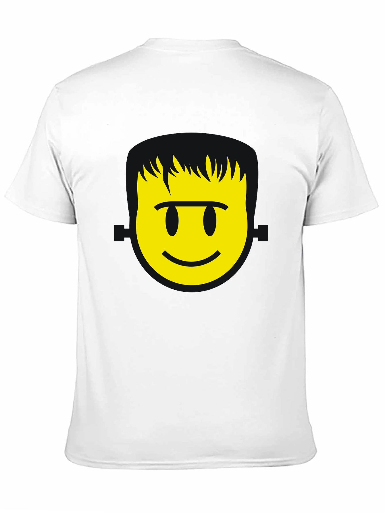 Smiley Face Graphic T-Shirt - Black Casual