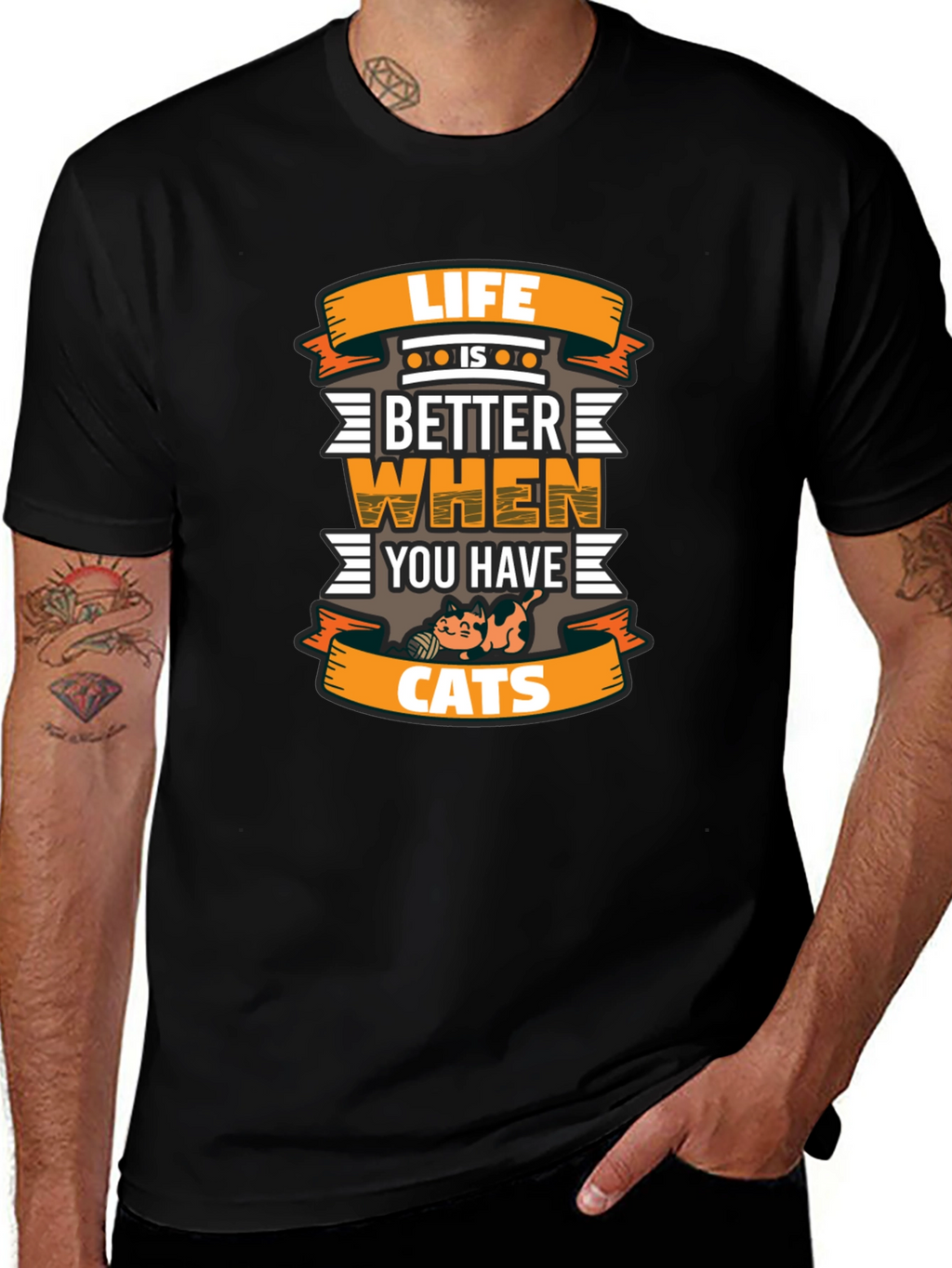 Life is Better with Cats T-Shirt