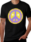 Peace Sign Graphic Tee - Retro Style