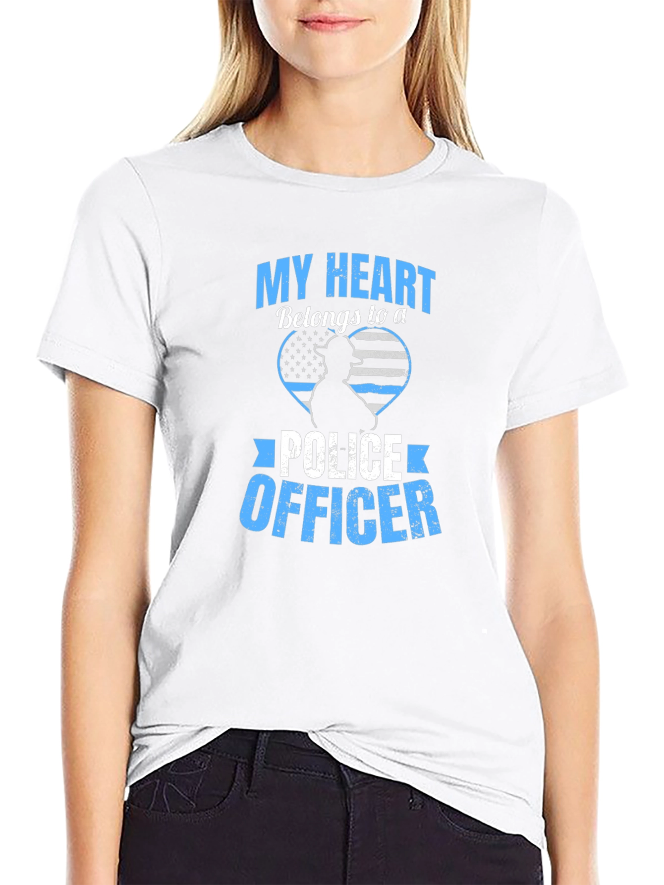 My Heart Belongs to a Police Officer T-Shirt