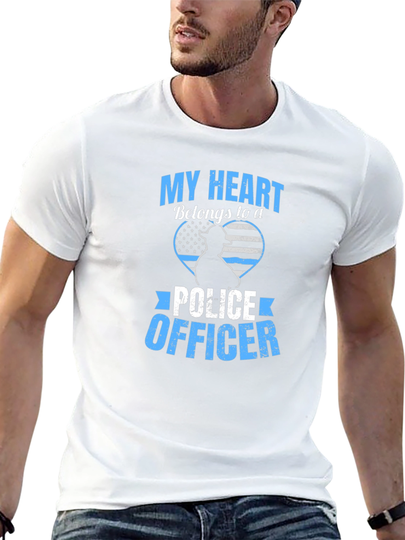 My Heart Belongs to a Police Officer T-Shirt