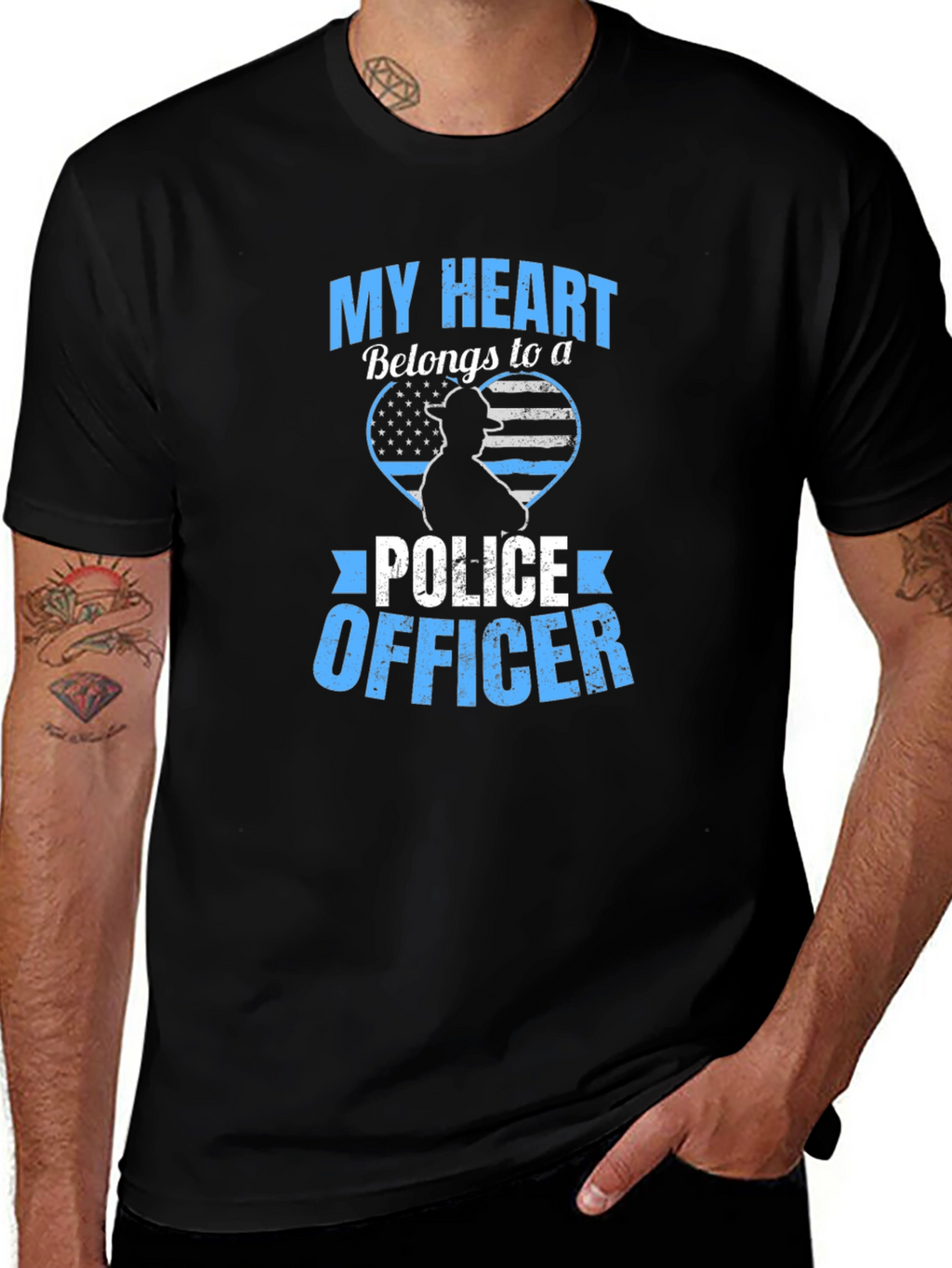 My Heart Belongs to a Police Officer T-Shirt