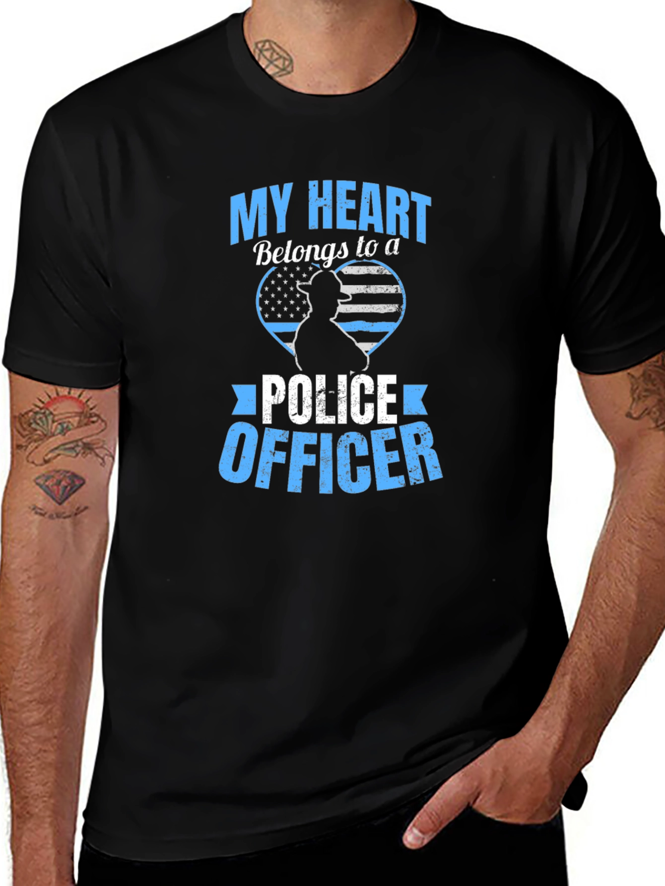 My Heart Belongs to a Police Officer T-Shirt
