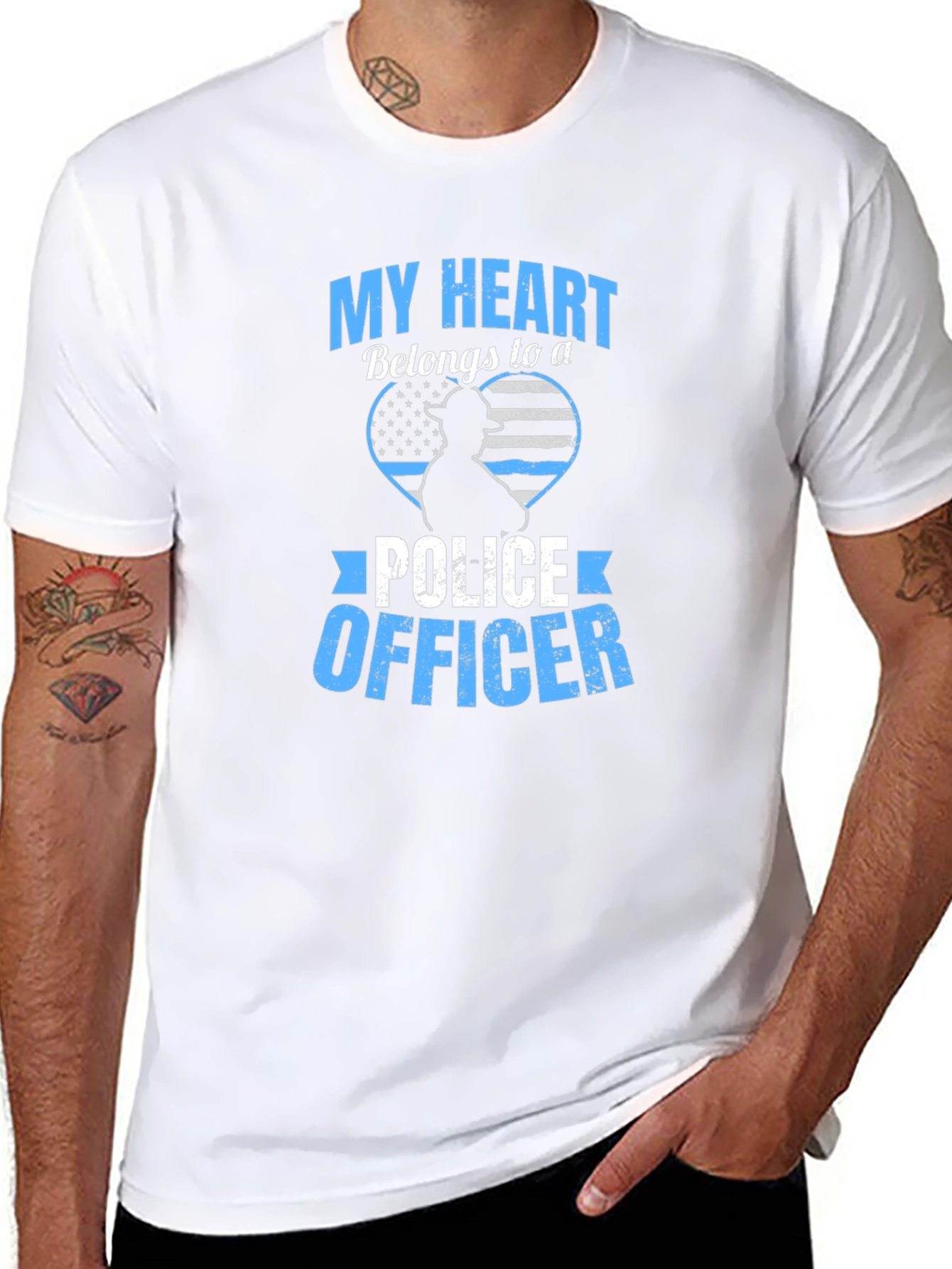 My Heart Belongs to a Police Officer T-Shirt