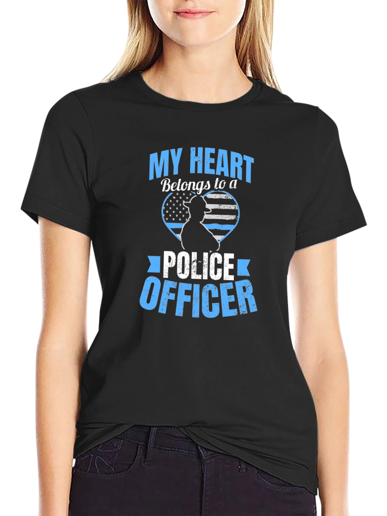My Heart Belongs to a Police Officer T-Shirt