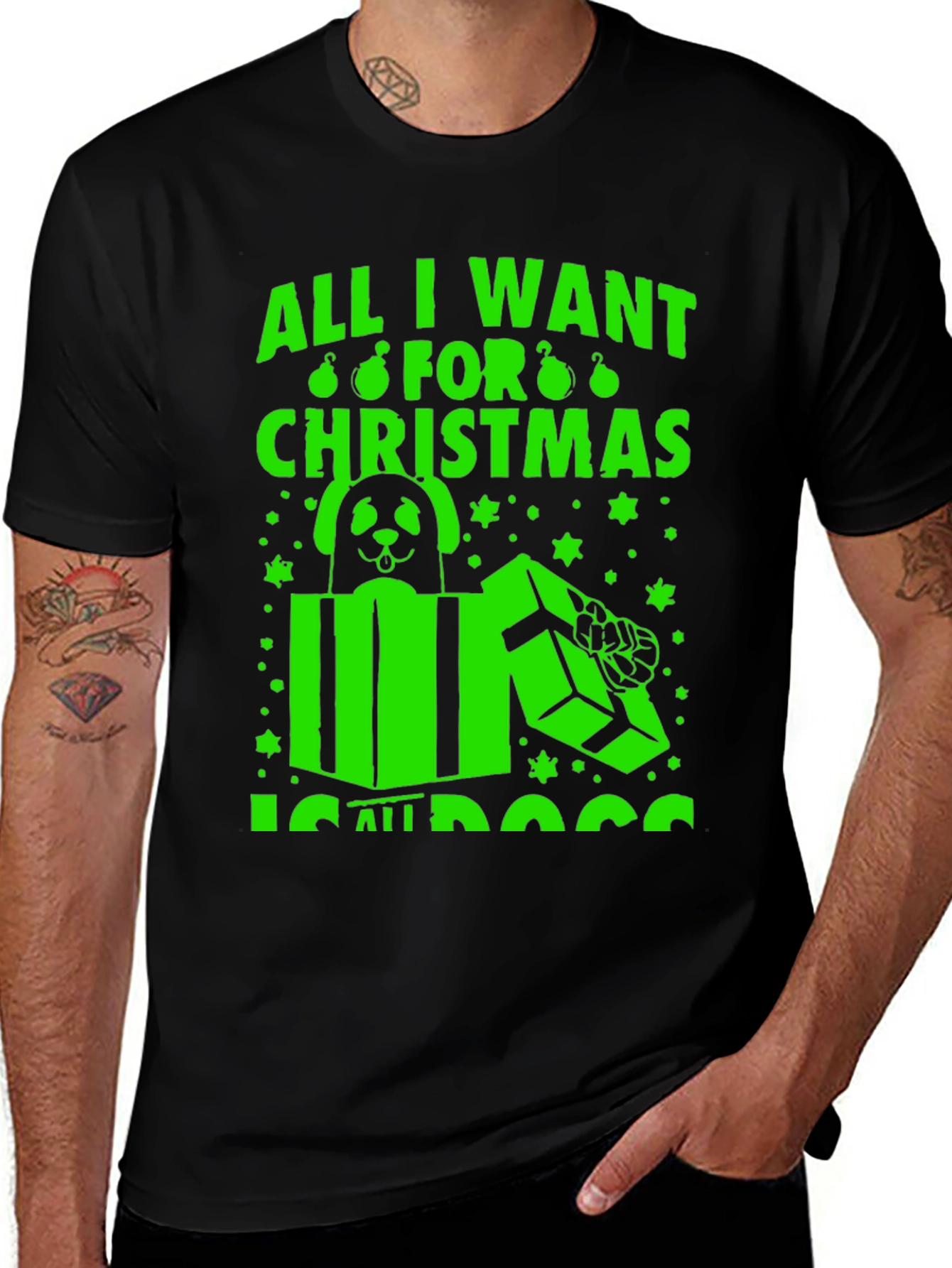All I Want For Christmas Is All Dogs T-Shirt