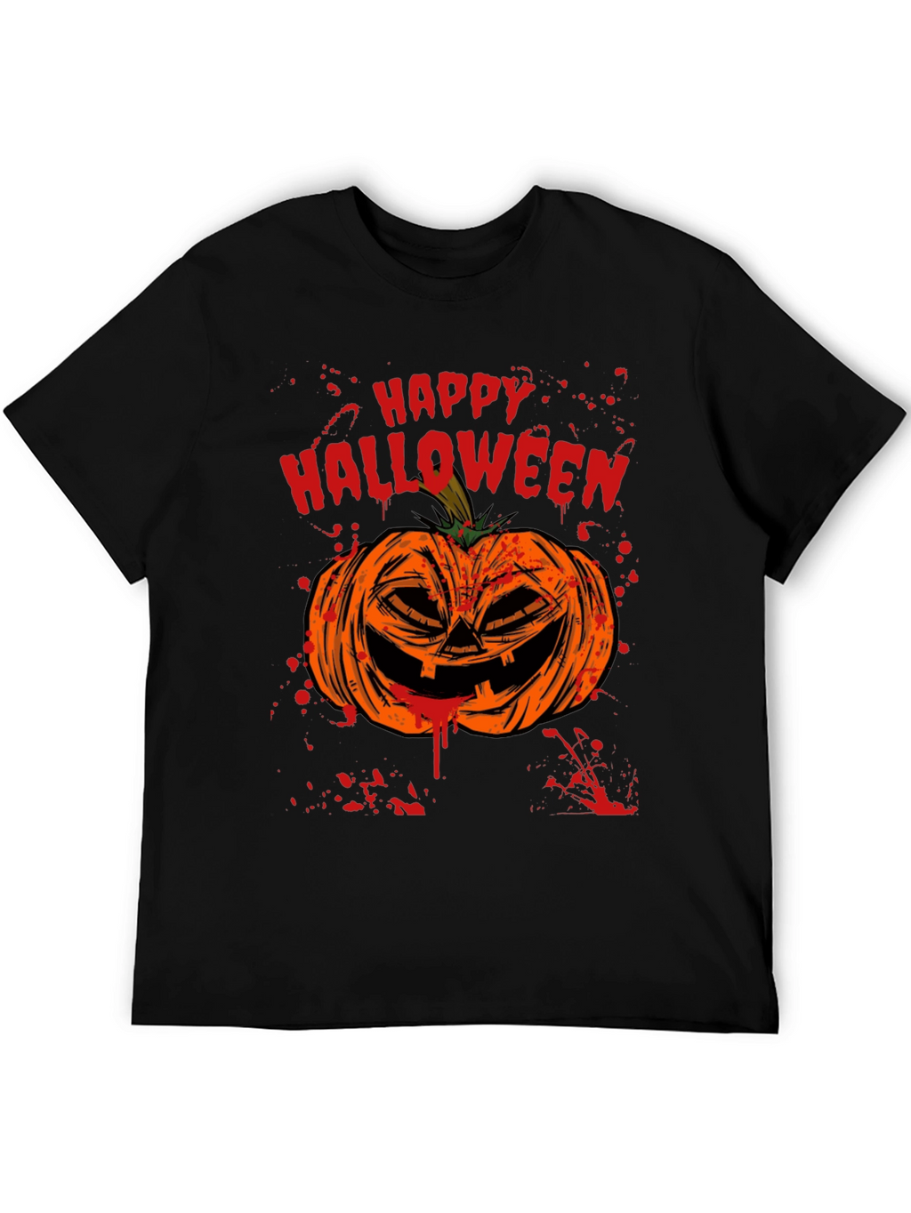 Happy Halloween Pumpkin Graphic T-Shirt
