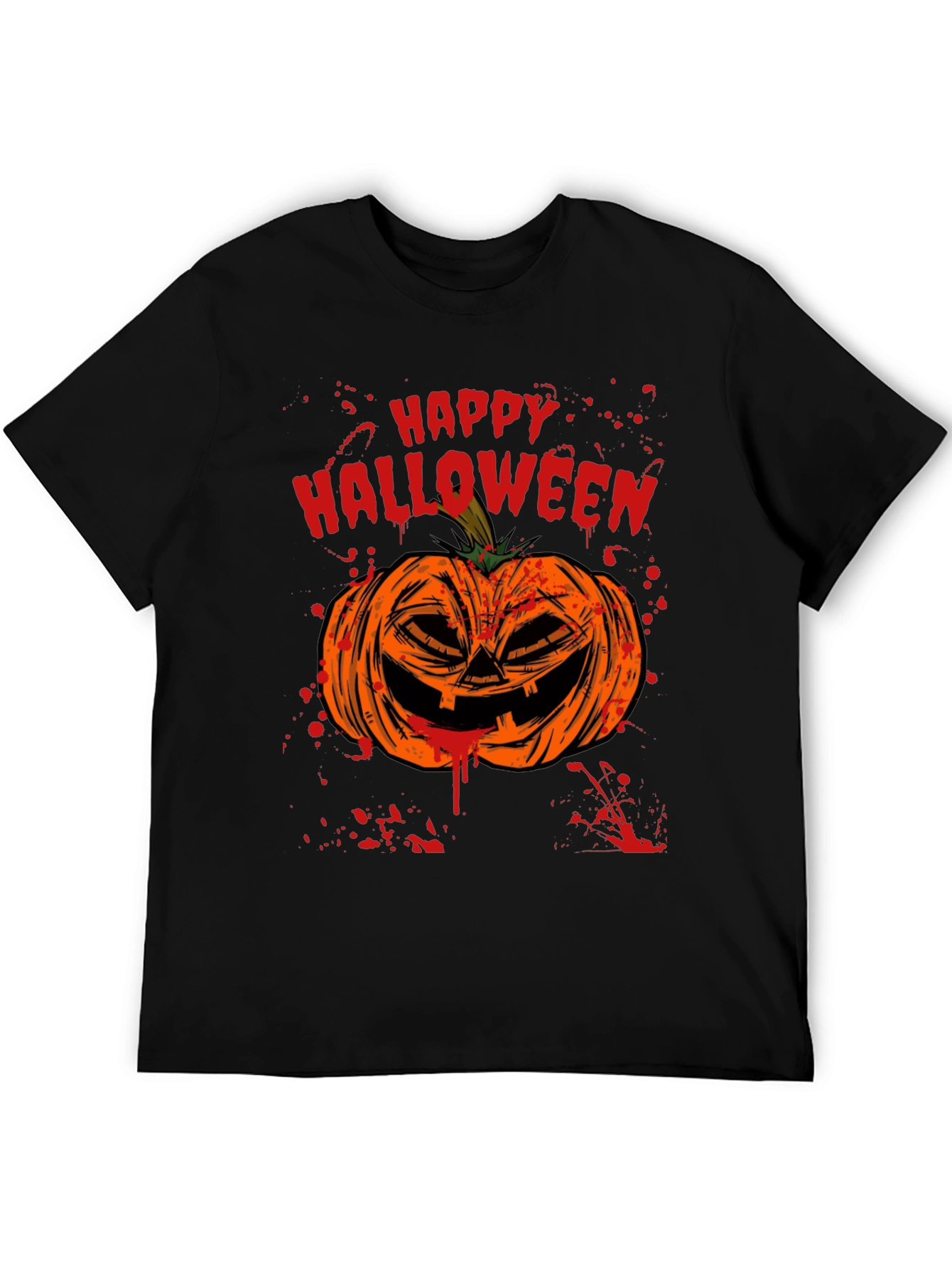 Happy Halloween Pumpkin Graphic T-Shirt
