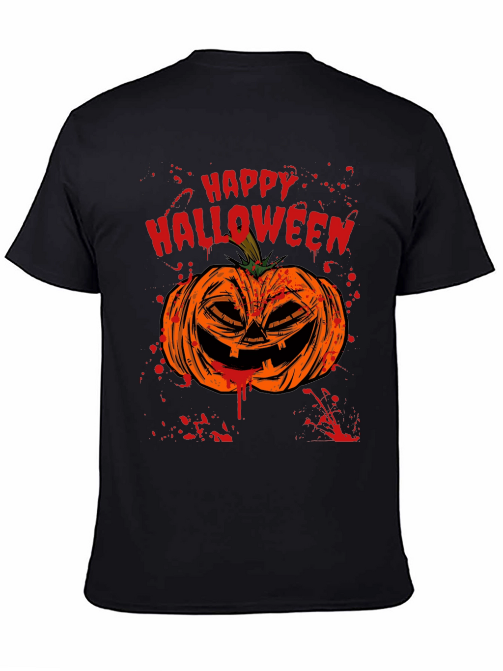Happy Halloween Pumpkin Graphic T-Shirt