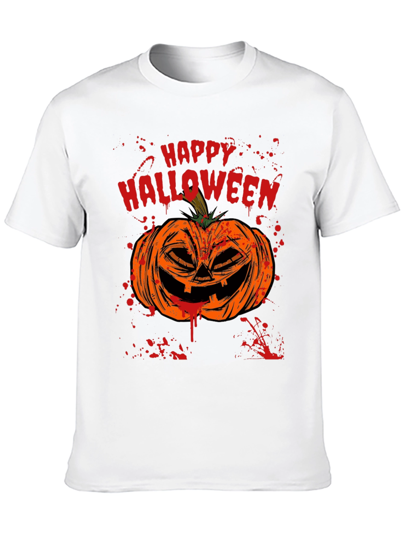 Happy Halloween Pumpkin Graphic T-Shirt