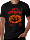 Happy Halloween Pumpkin Graphic T-Shirt