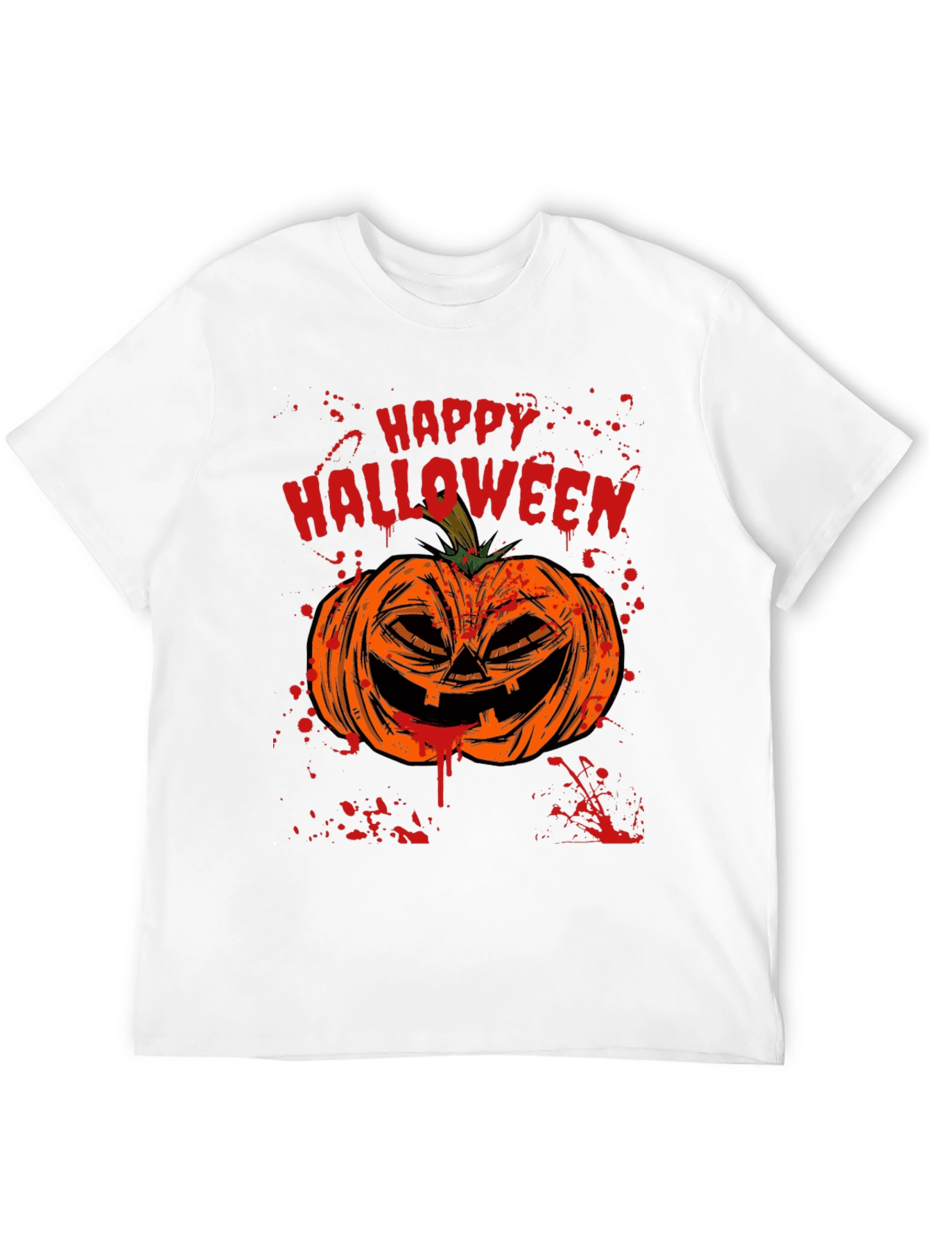 Happy Halloween Pumpkin Graphic T-Shirt