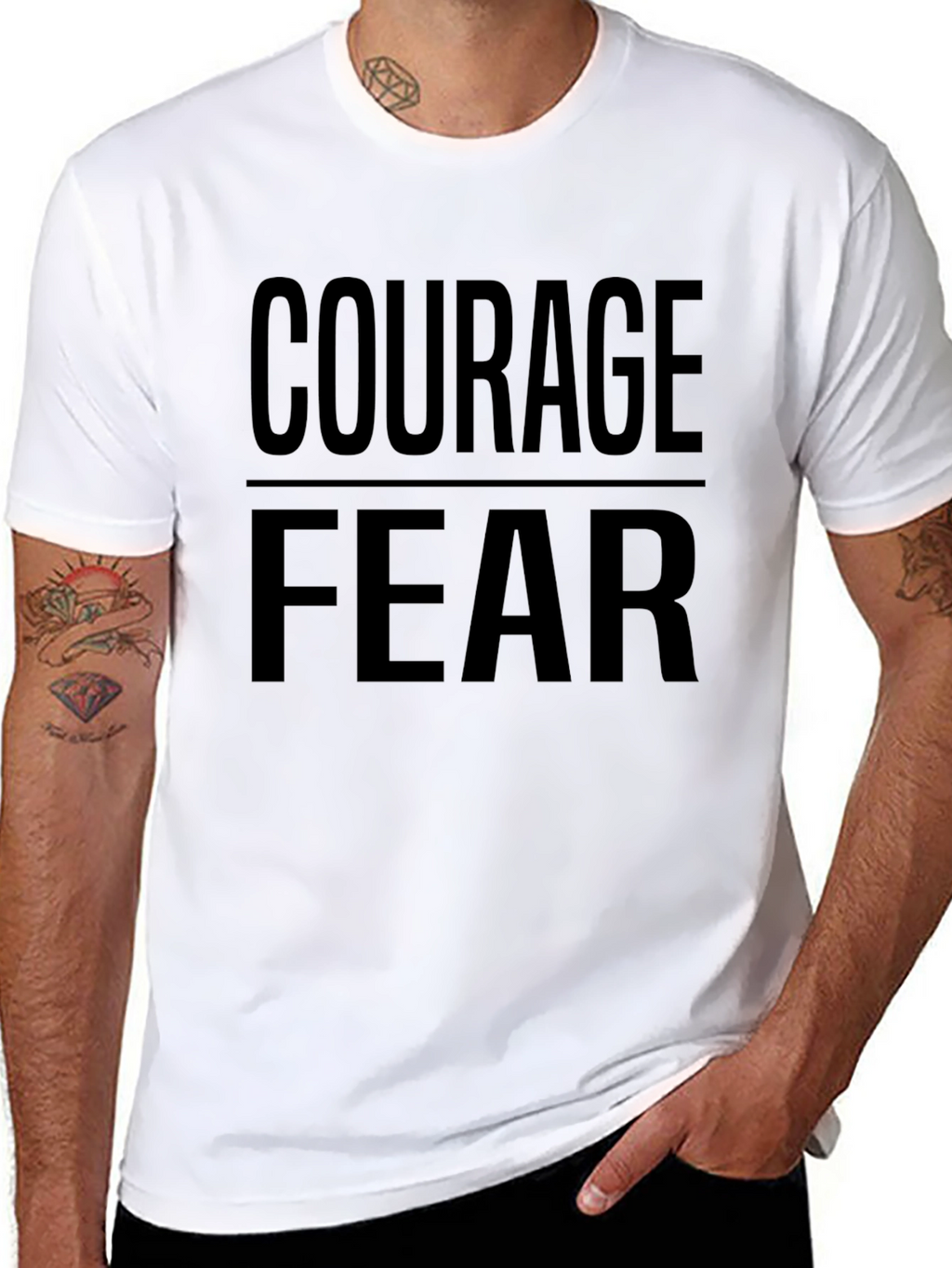 Courage Over Fear Graphic T-Shirt