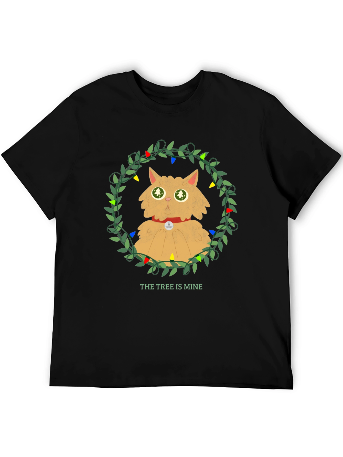 Funny Christmas Cat Tree T-Shirt
