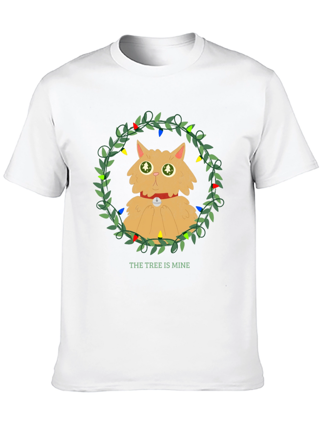 Funny Christmas Cat Tree T-Shirt