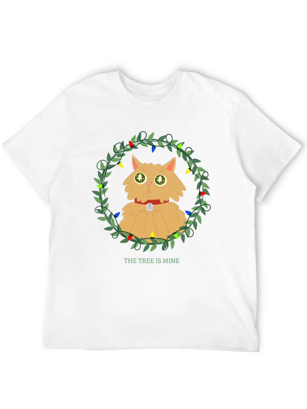 Funny Christmas Cat Tree T-Shirt