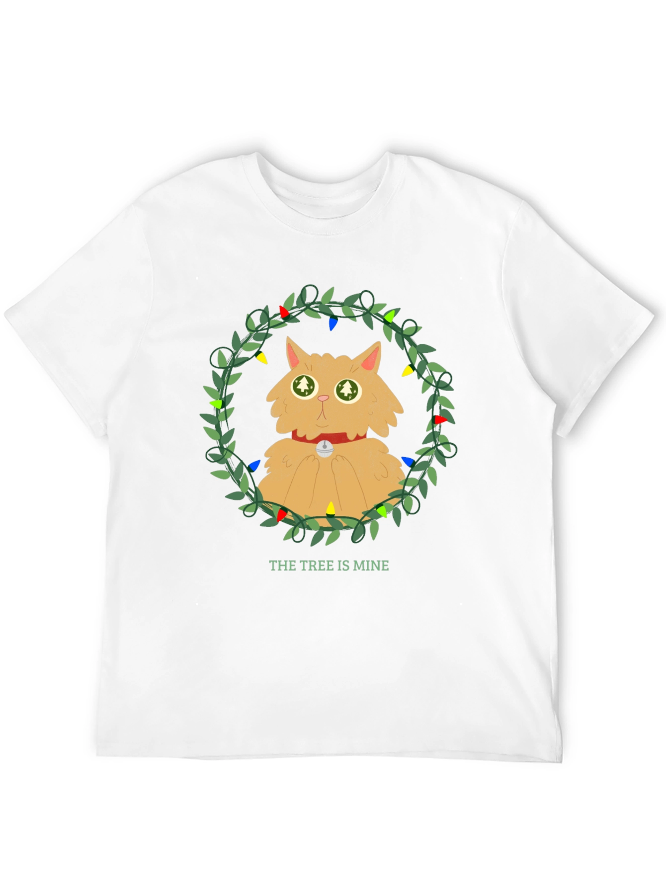 Funny Christmas Cat Tree T-Shirt