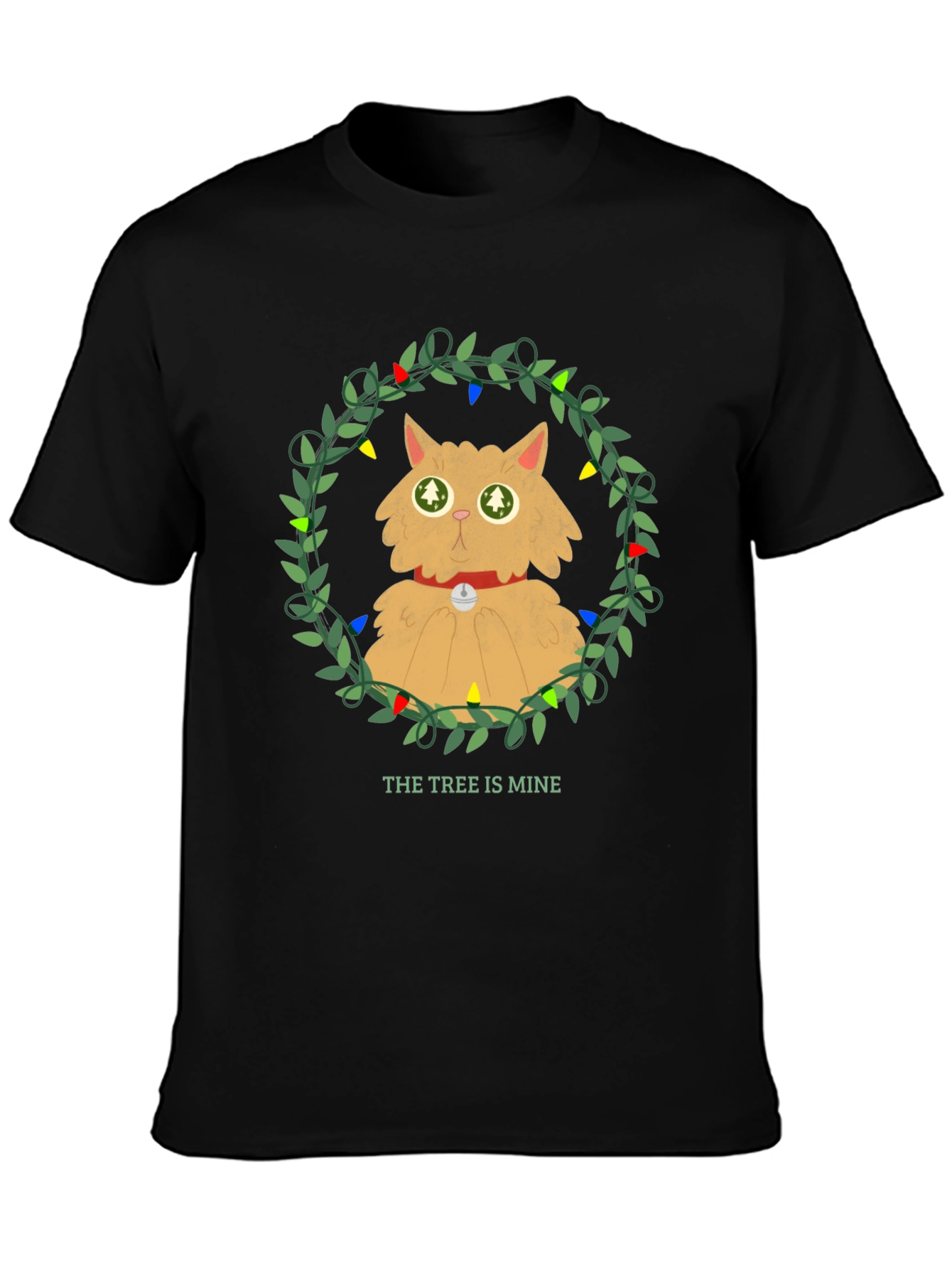 Funny Christmas Cat Tree T-Shirt