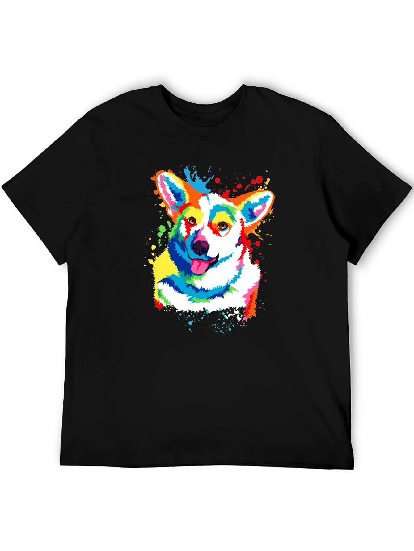 Colorful Corgi Dog T-Shirt