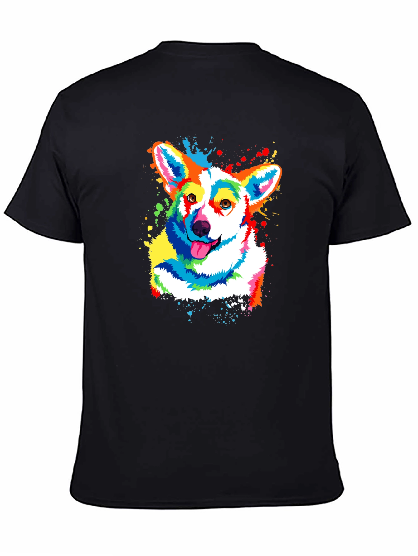 Colorful Corgi Dog T-Shirt