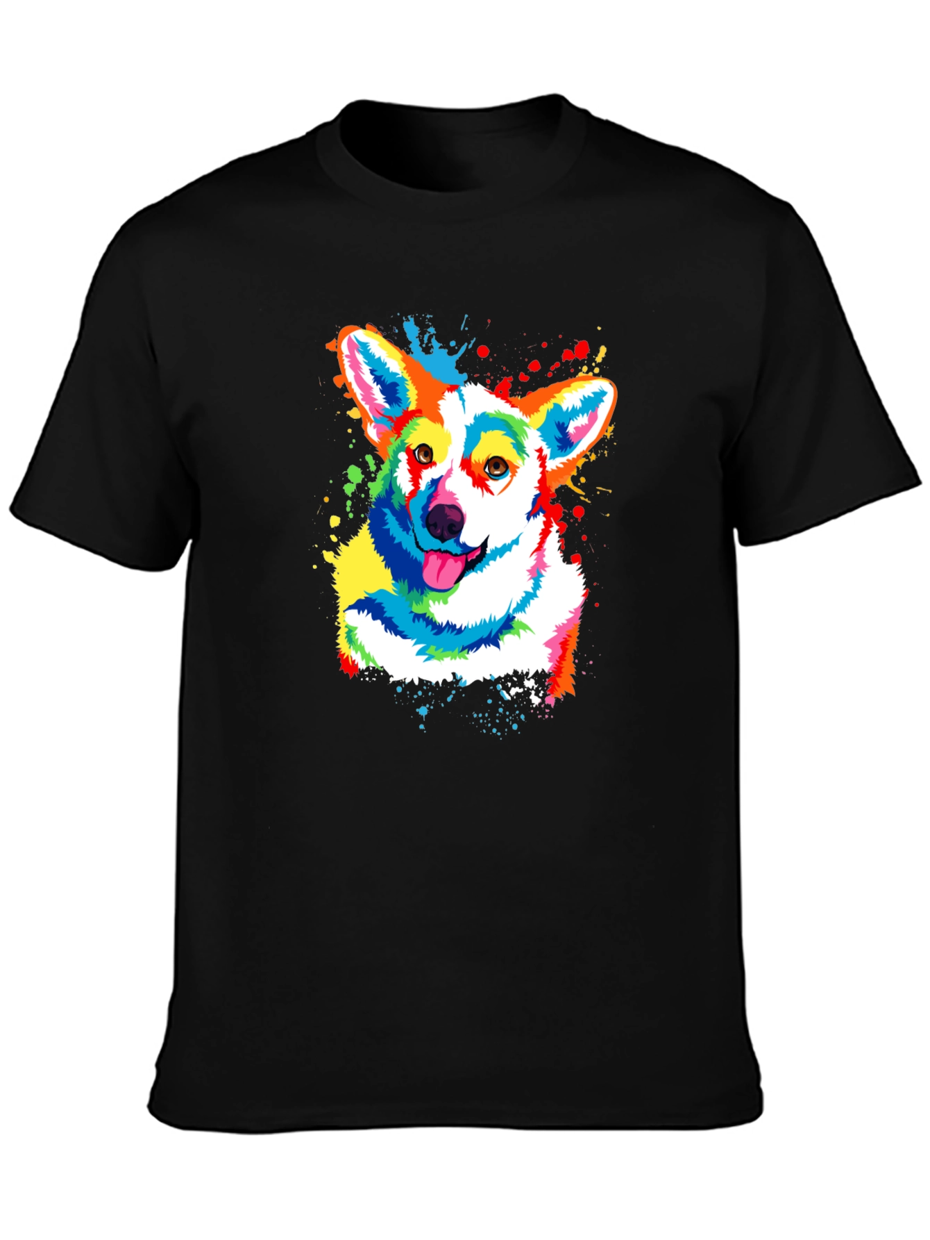 Colorful Corgi Dog T-Shirt