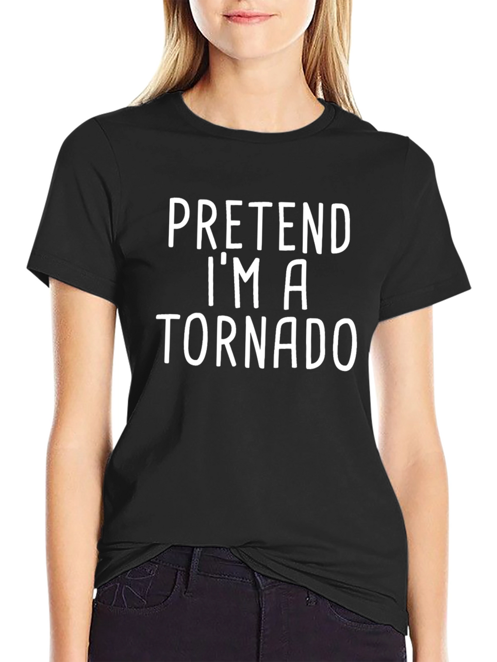 Pretend Im a Tornado Novelty Graphic T-Shirt
