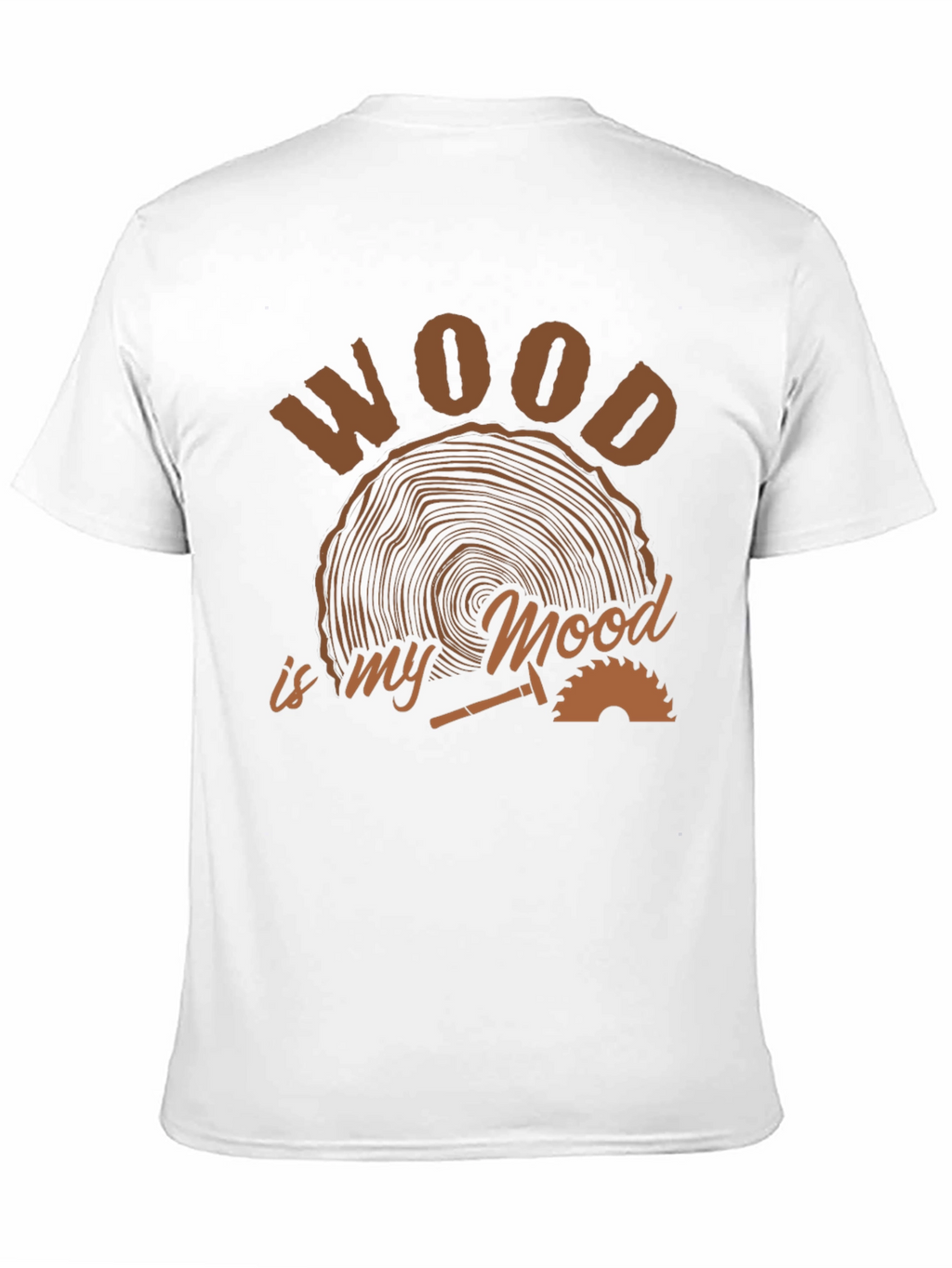 Wood is My Mood Black T-Shirt