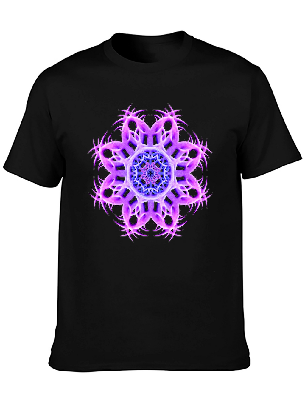Cosmic Bloom Black Tee