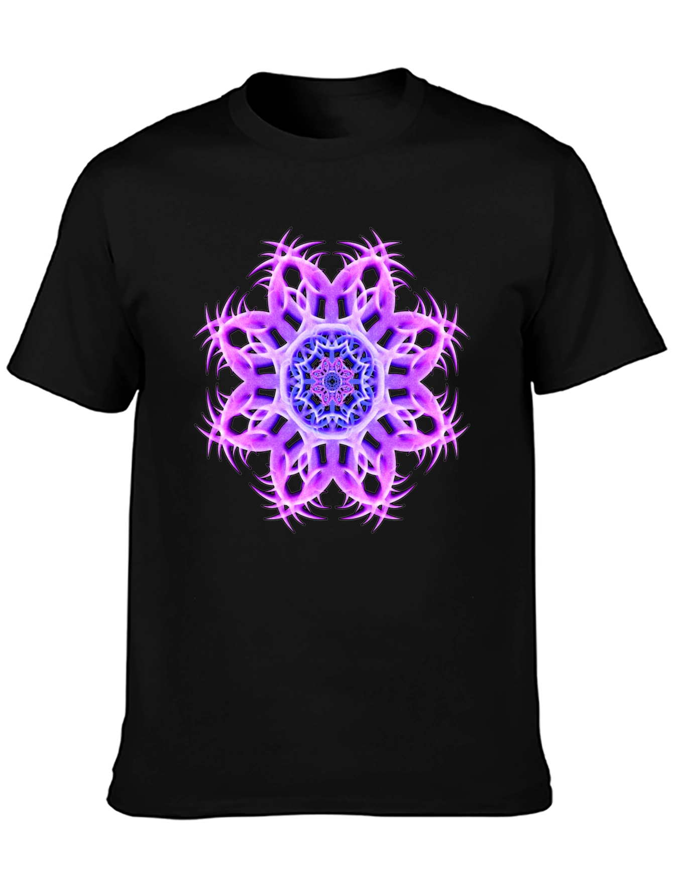 Cosmic Bloom Black Tee