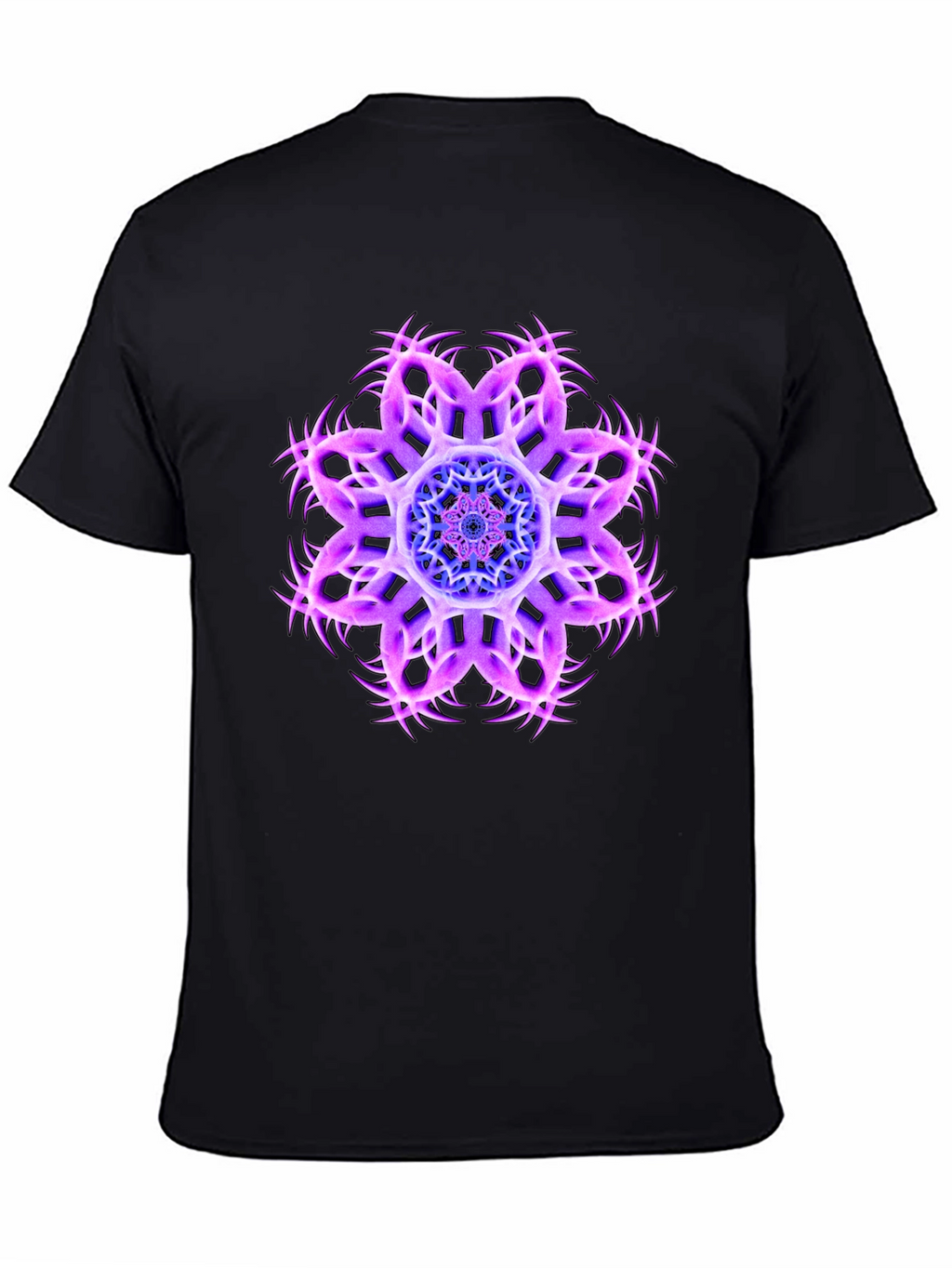 Cosmic Bloom Black Tee