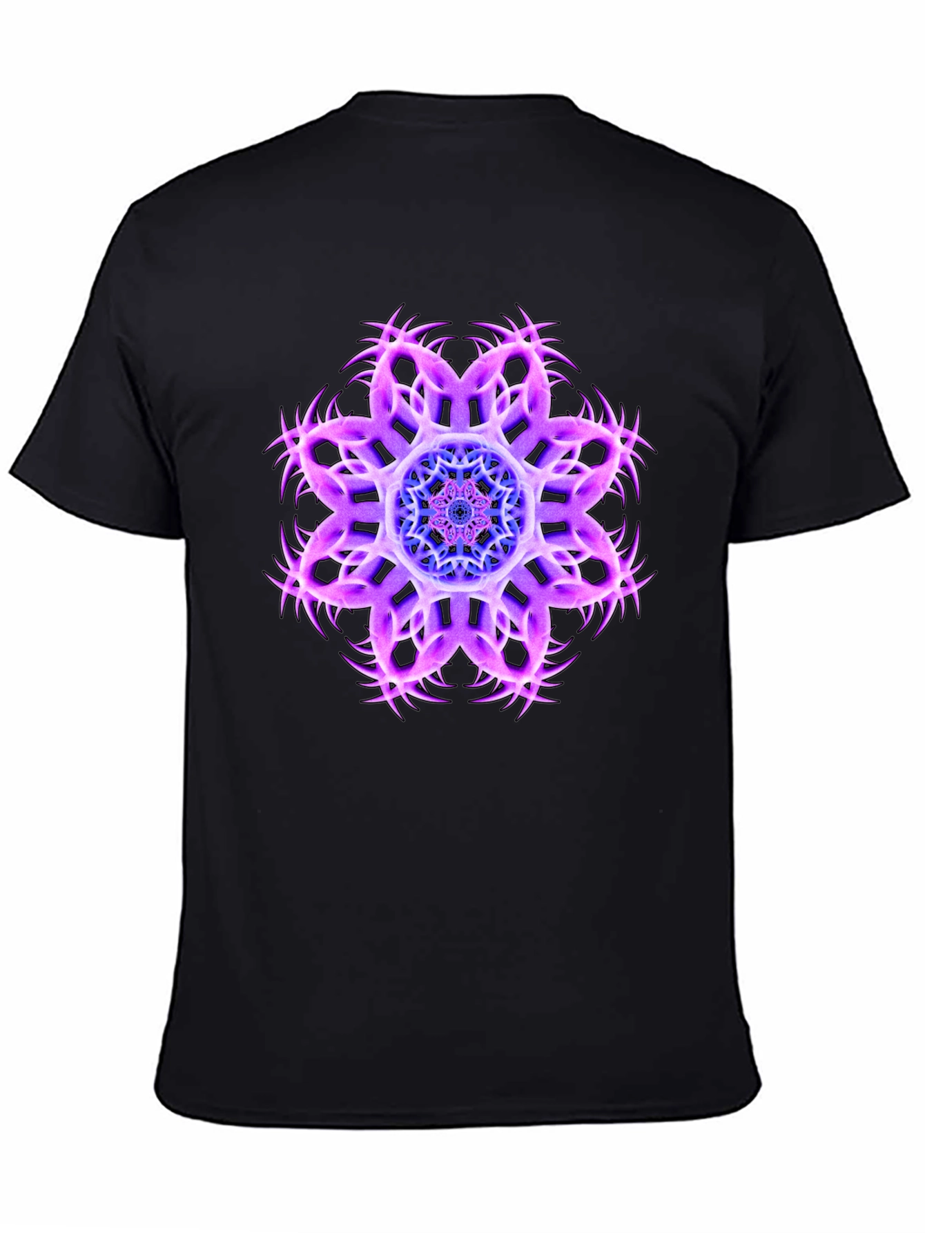 Cosmic Bloom Black Tee